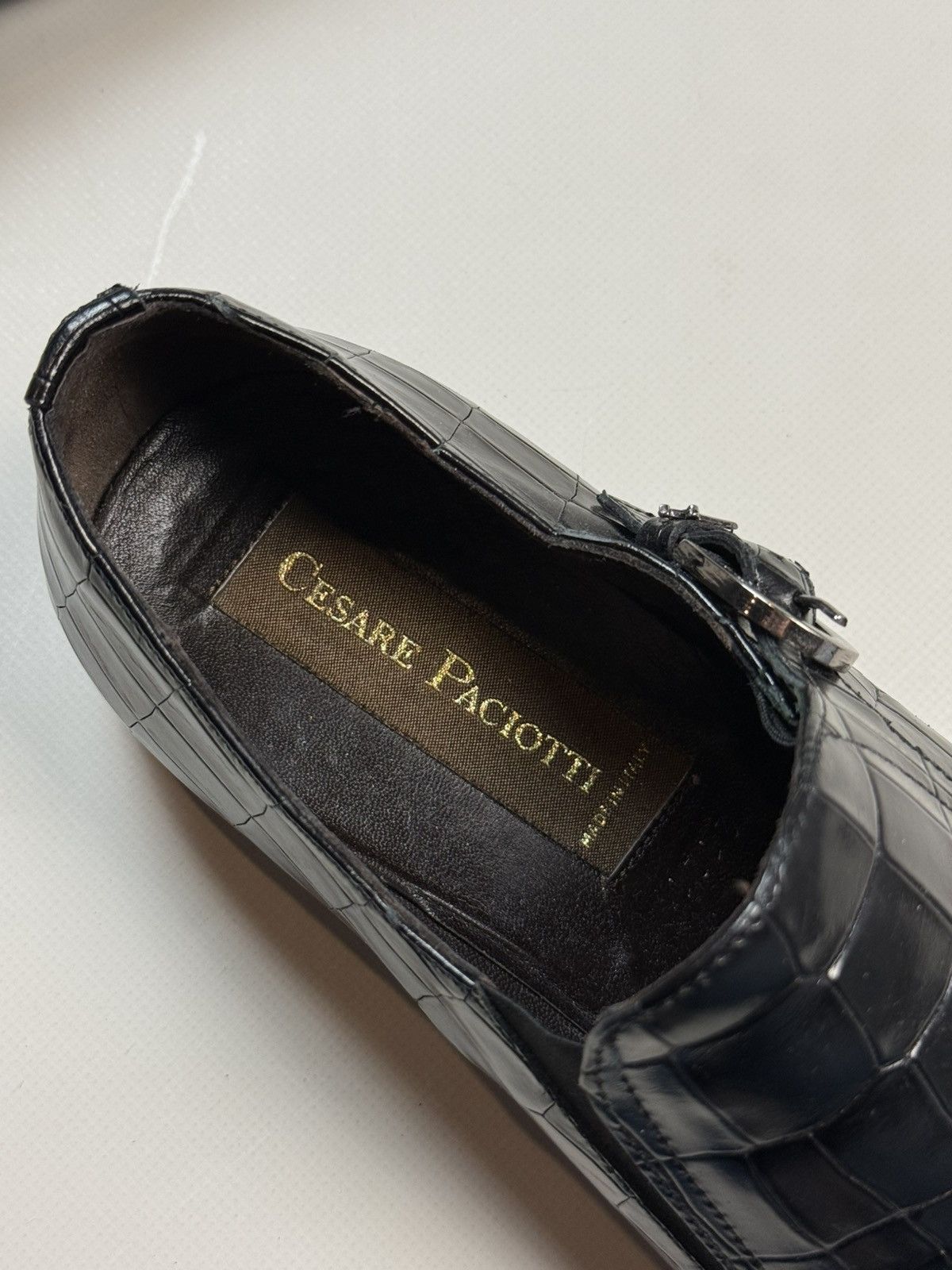 Other Cesare Paciotti Crocodile Leather Monk Strap Dress Shoes Size US 9 / EU 42 - 23 Thumbnail