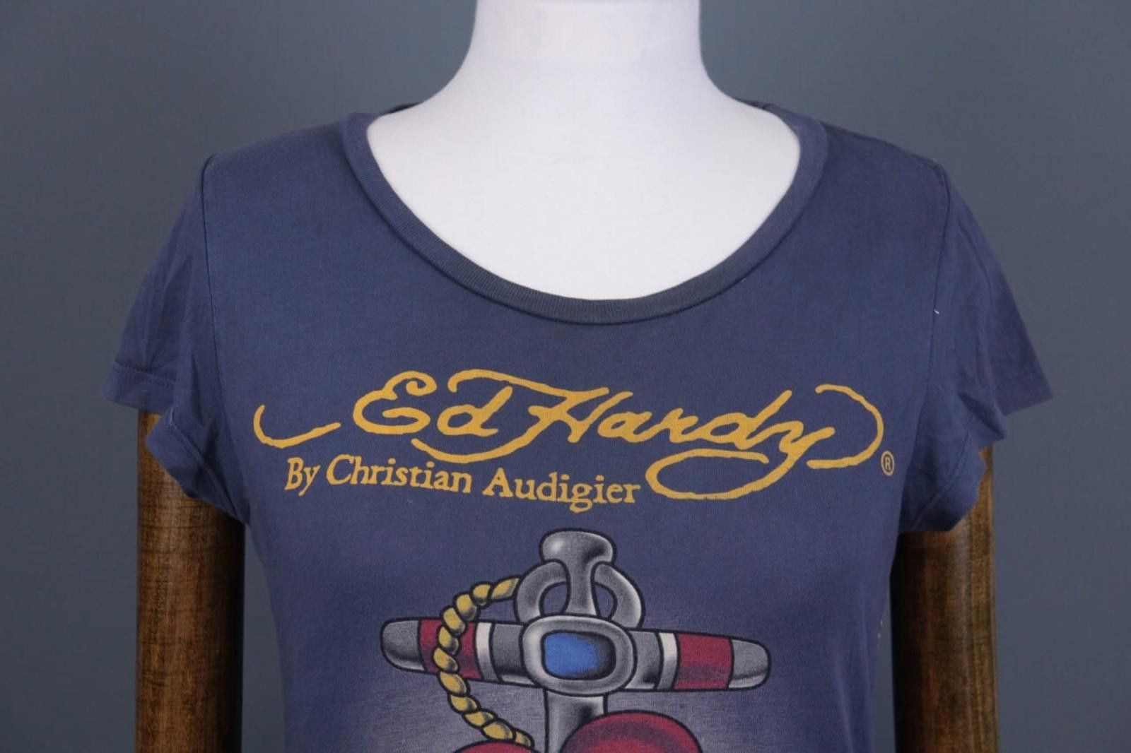 Ed Hardy Ed Hardy by Christian Audigier Blue Tunic Shirt Size M Size M / US 6-8 / IT 42-44 - 2 Thumbnail