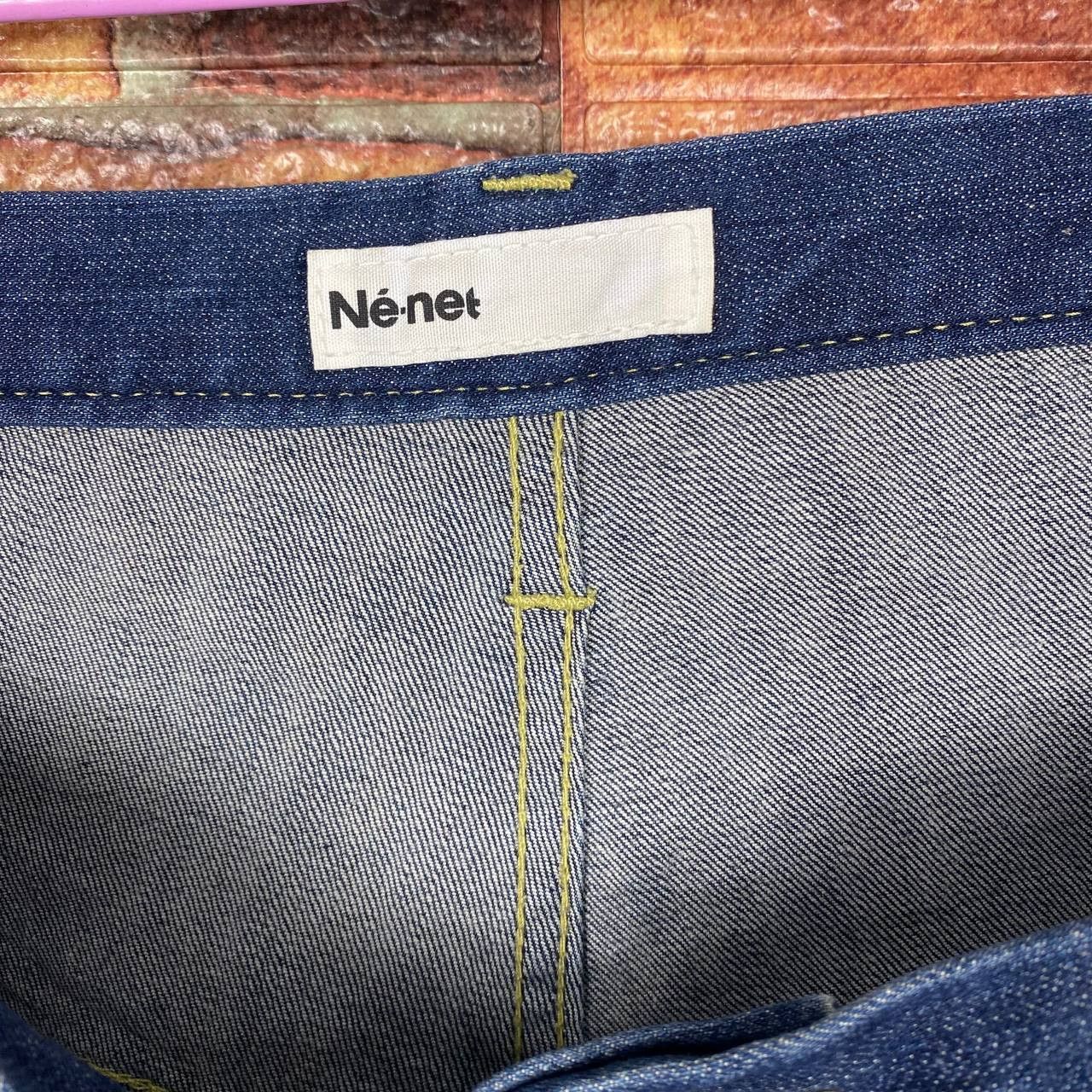 Issey Miyake × Ne-Net NET NET BY ISSEY MIYAKE DENIM MUSHROOM LOGO HIGHRISE SLIMFIT Size US 29 - 5 Thumbnail