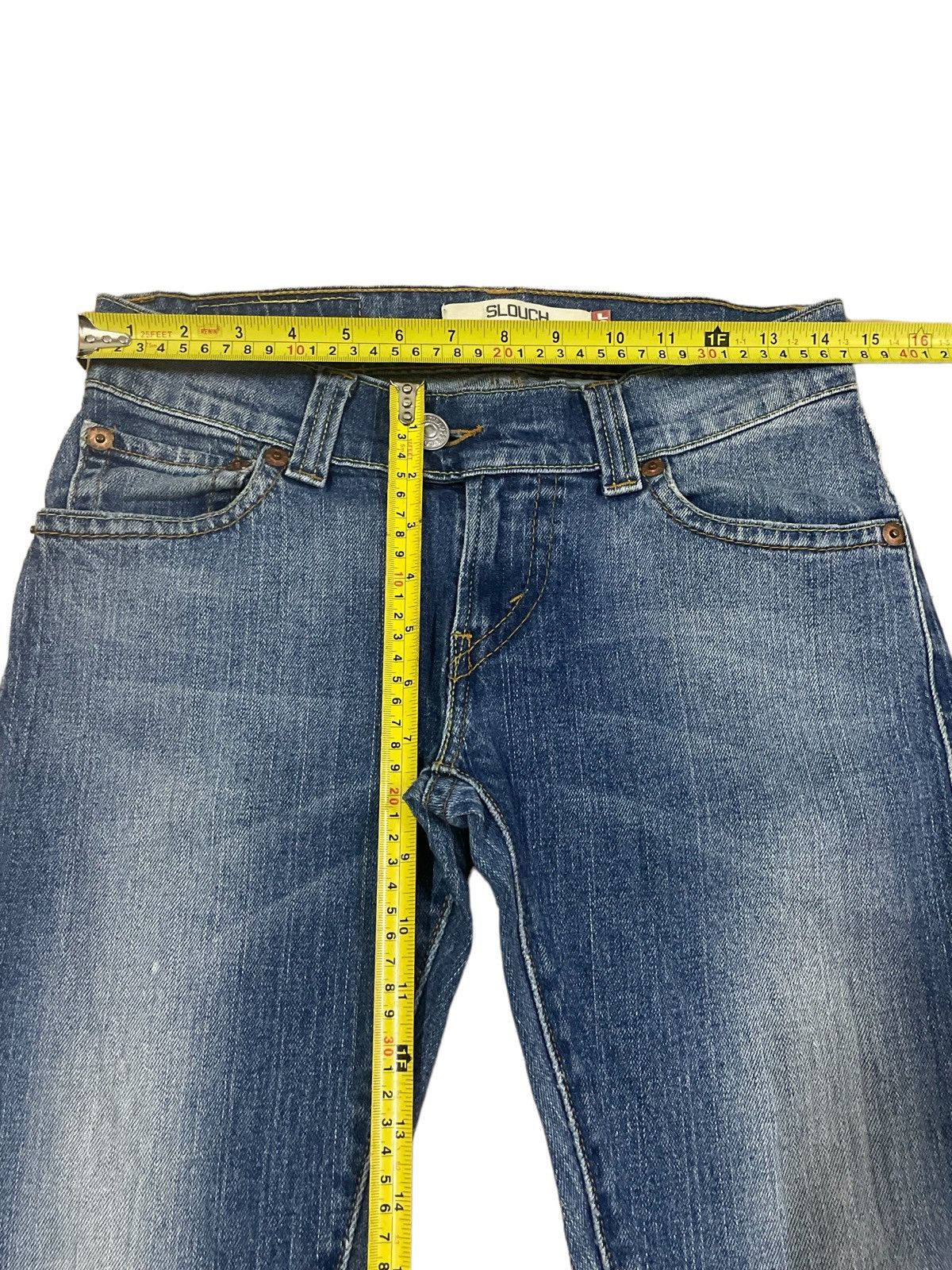 Levi's Vintage Y2K Levi’s 504 Slouch Low Rise Flare Jeans #187 Size 29" - 15 Thumbnail