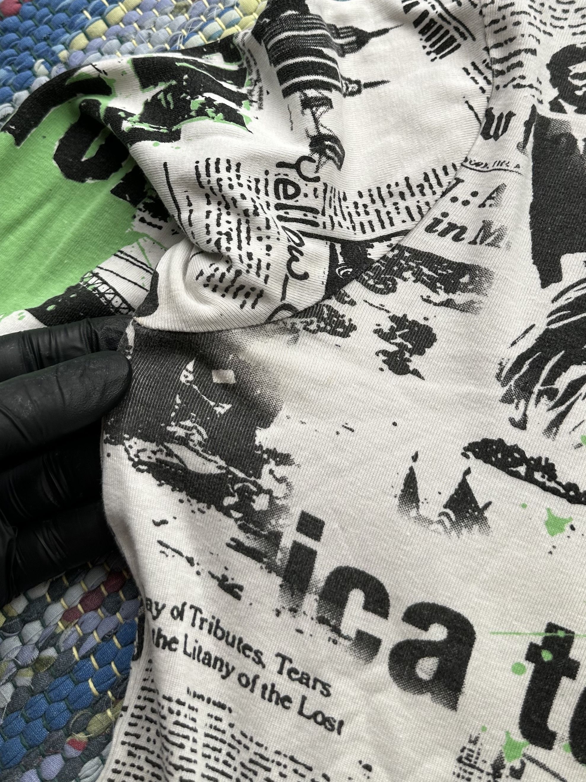 Japanese Brand Vintage Printed Cropped Hoodie A543(613)D15 Size US S / EU 44-46 / 1 - 10 Thumbnail