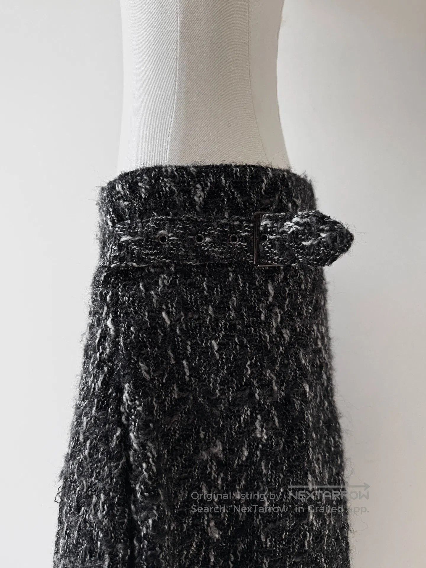 Yohji Yamamoto Yohji Yamamoto Y's 06AW Snowflake Tweed Skirt. Size 35" - 5 Thumbnail