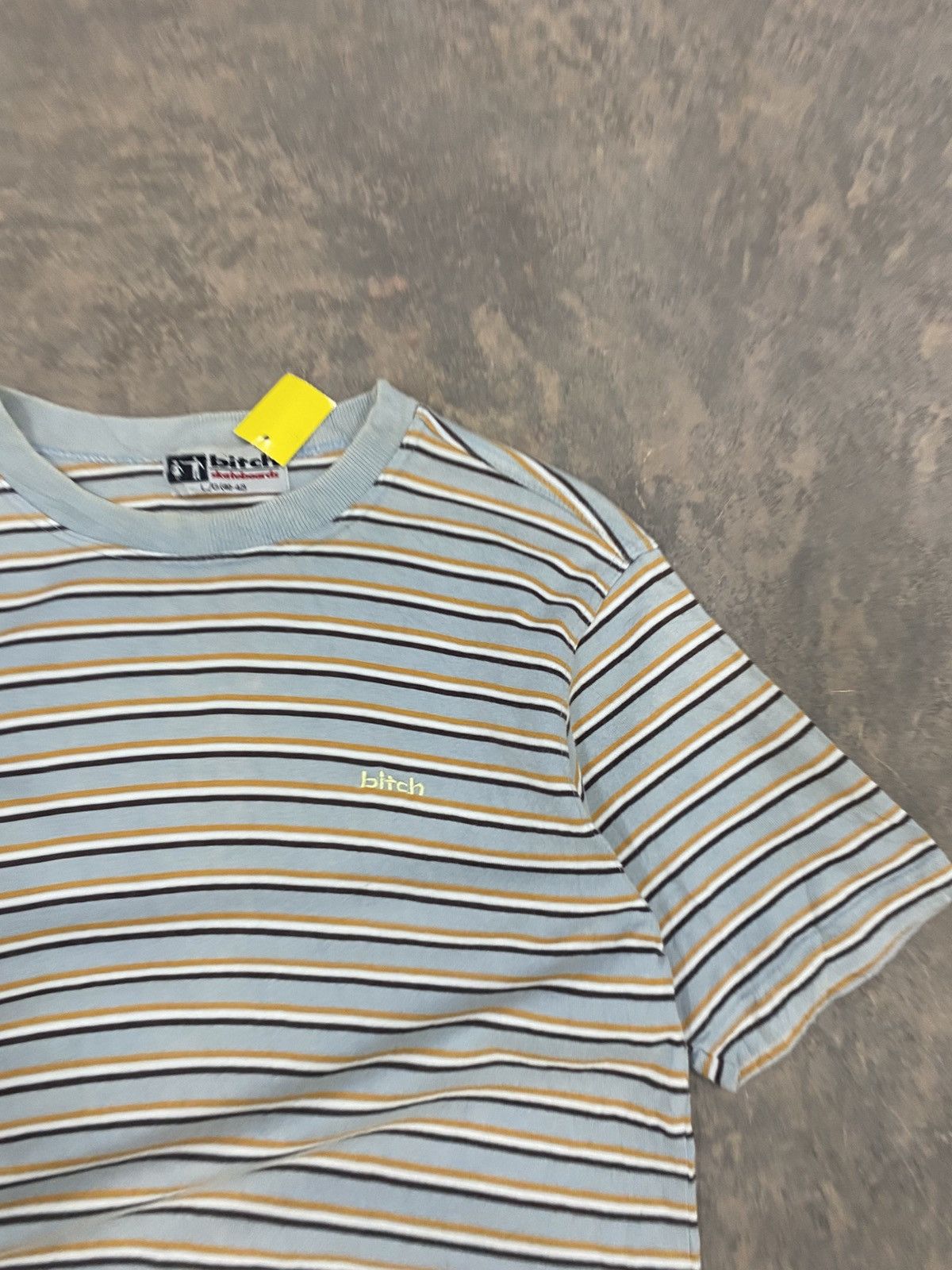 Sex Skateboards VINTAGE BITCH SKATEBOARD STRIPED TEE Size US XS / EU 42 / 0 - 5 Thumbnail