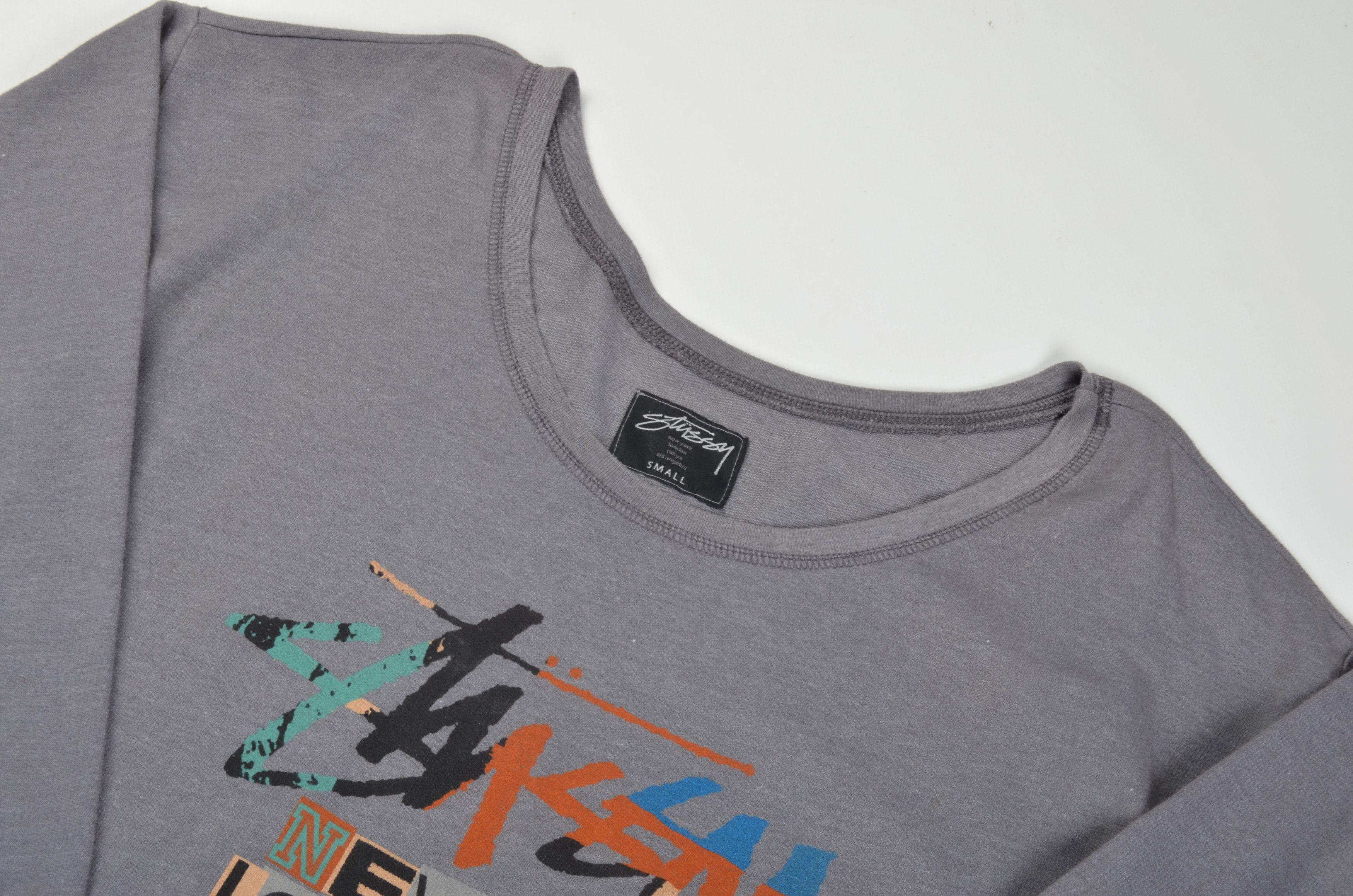 Stussy Vintage Stussy 90's Long Sleeve Logo Sweatshirt Size S / US 4 / IT 40 - 5 Thumbnail