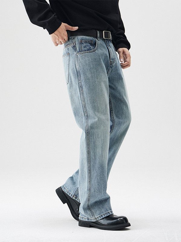 Japanese Brand Men's American Retro High Street Flare Y2K Jeans Size US 32 / EU 48 - 3 Thumbnail
