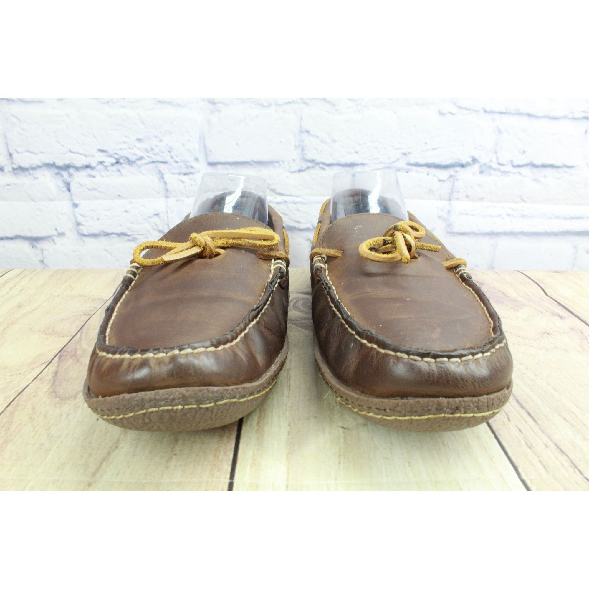 L.L. Bean LL Bean Men's Brown Leather Flannel Lined Classic Style Hand Size US 11 / EU 44 - 4 Thumbnail