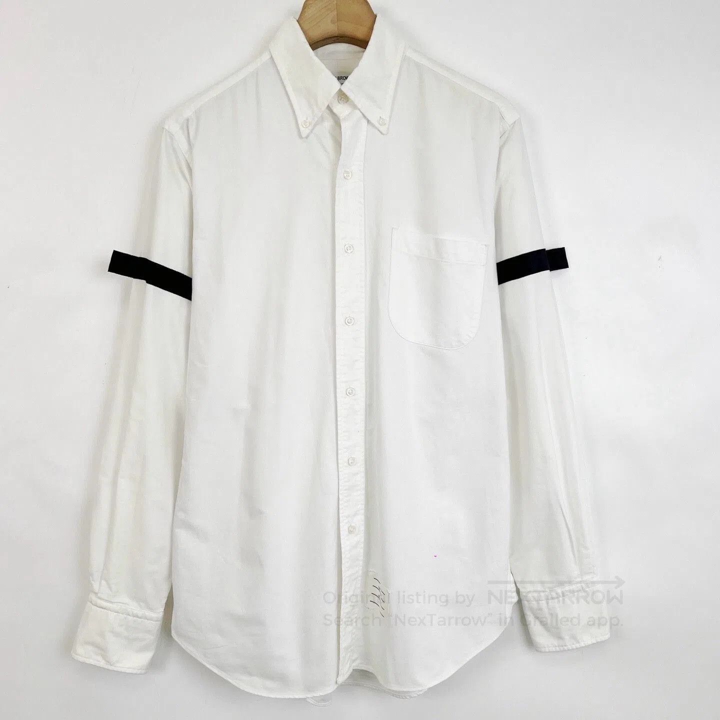 Thom Browne Thom Browne Classic Collar Stripe Shirt. Size US L / EU 52-54 / 3 - 1 Thumbnail