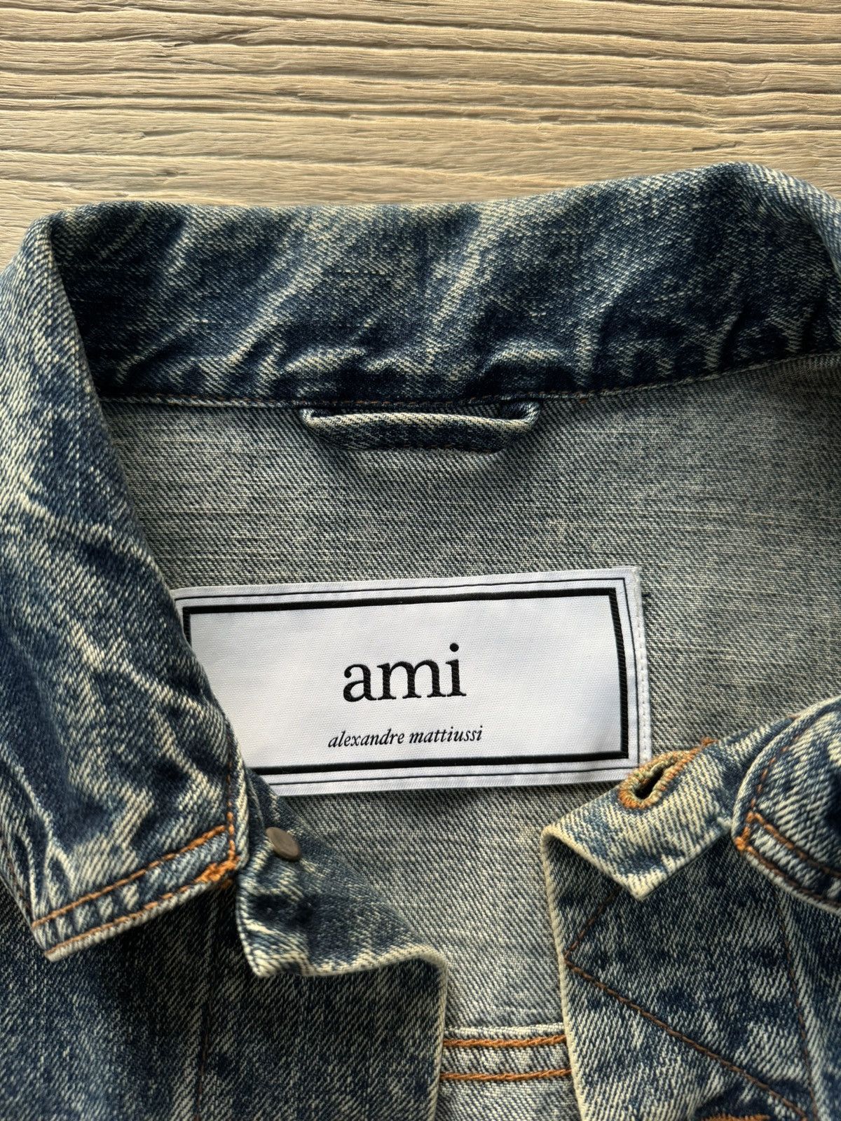 AMI Amazing Wash Denim Trucker Size US L / EU 52-54 / 3 - 3 Thumbnail