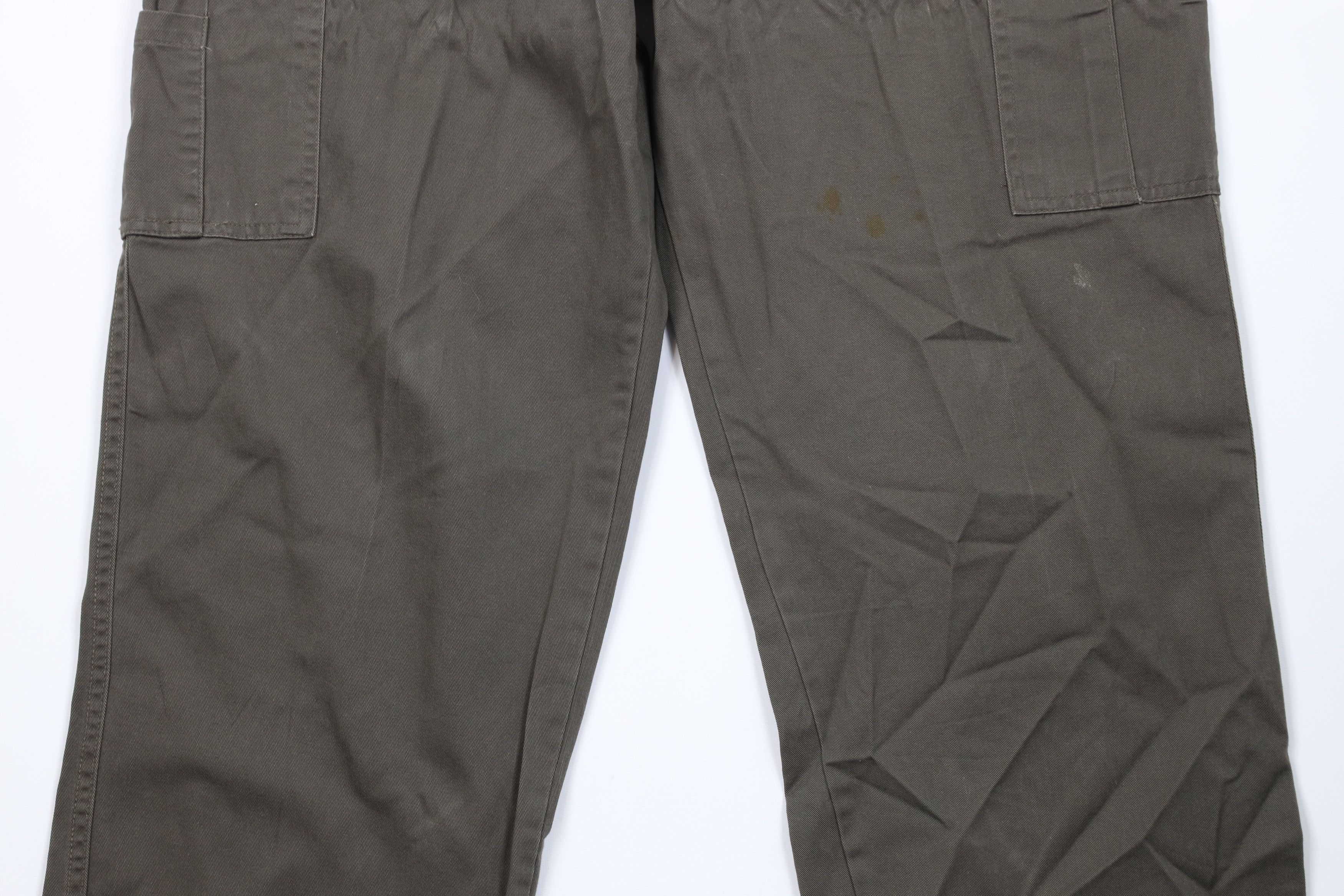 Vintage Vintage 90s Y2K Streetwear Baggy Wide Leg Cargo Pants Green Size US 38 / EU 54 - 3 Thumbnail