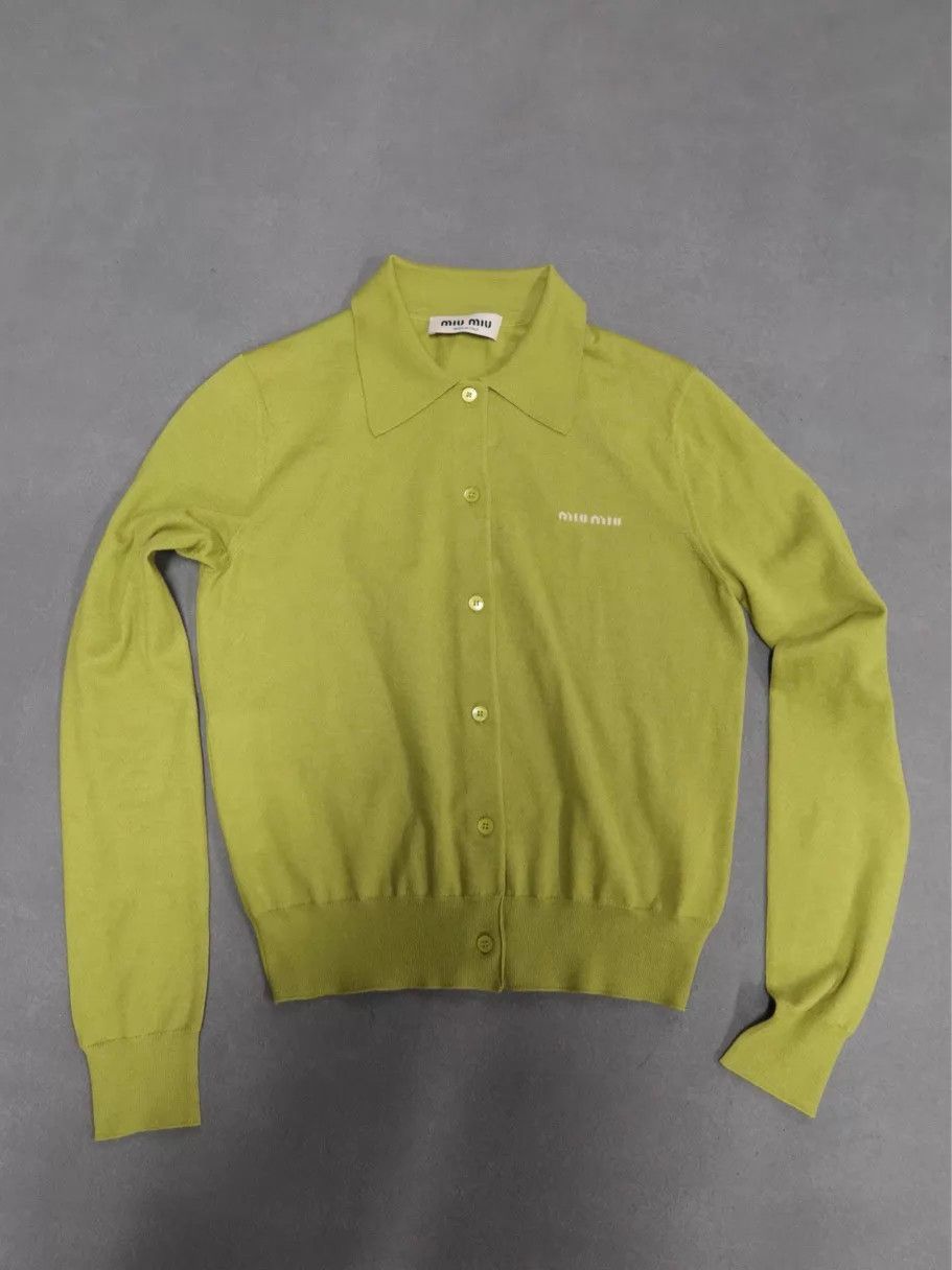 Miu Miu MIU MIU Avocado Green Cashmere Sweatets Women 38 Size XS / US 0-2 / IT 36-38 - 1 Thumbnail