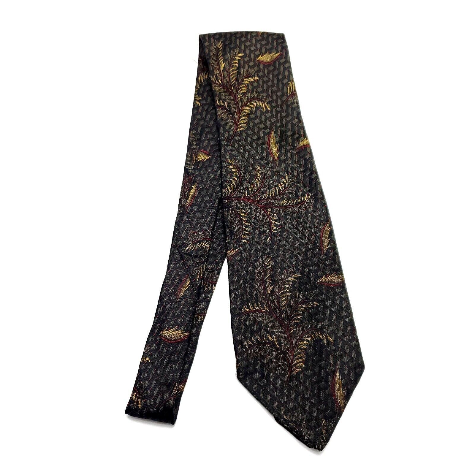 XMI Platinum XMI For Nordstorm Grey & Mossy Green Silk Tie Woven Short Fl Size ONE SIZE - 6 Thumbnail