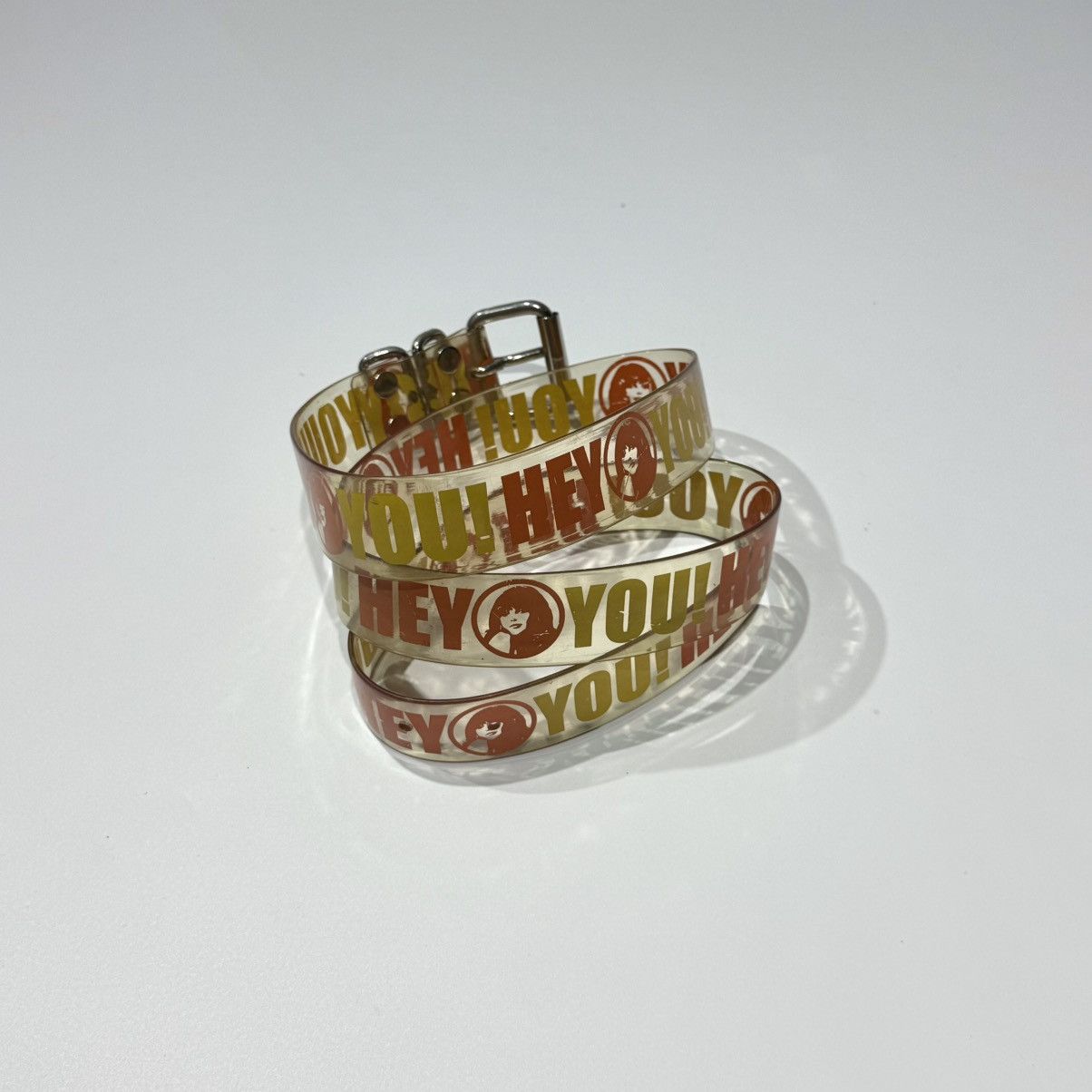 Hysteric Glamour Hysteric Glamour "Hey You!" Transparent Pvc Y2K Belt Size 34 - 3 Thumbnail