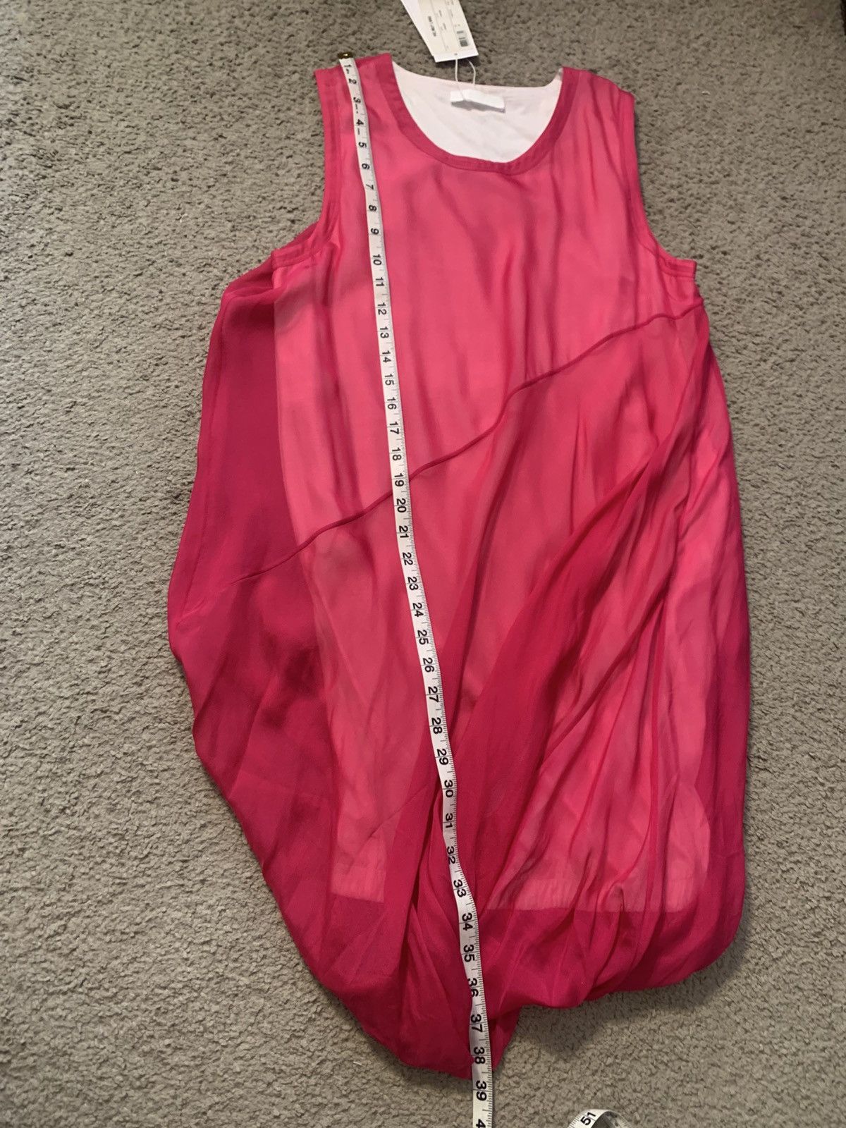 Helmut Lang HELMUT LANG PINK BUBBLE SILK DRESS Size M / US 6-8 / IT 42-44 - 13 Thumbnail