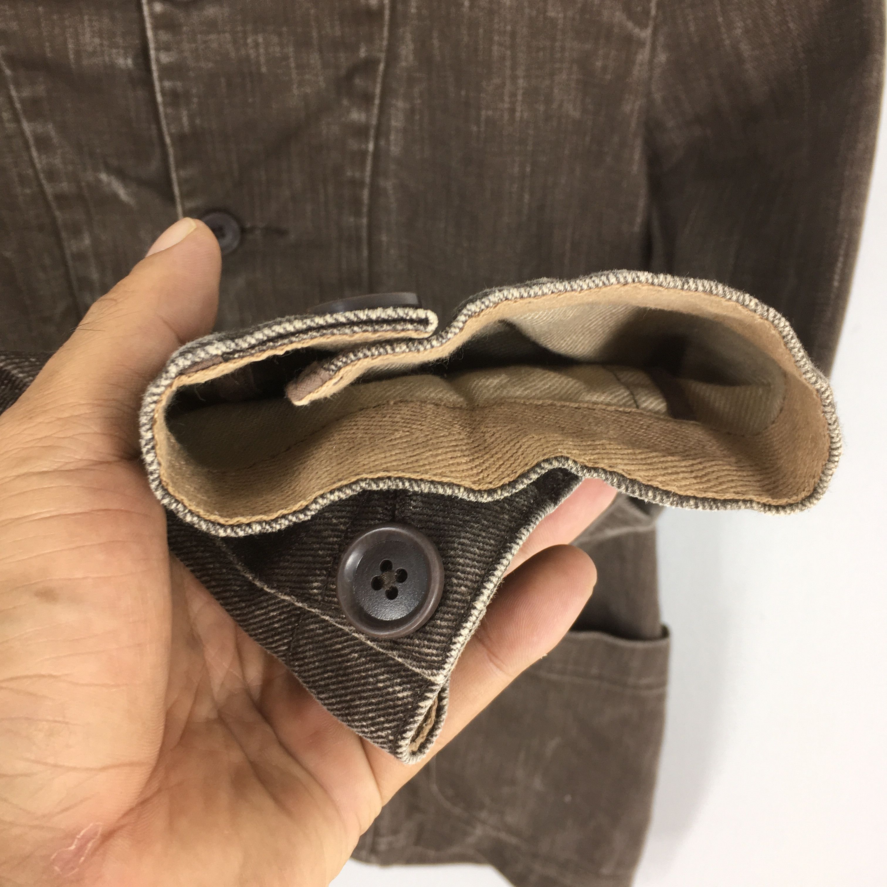United Arrows Vintage 1990s United Arrows Denim Workers Button Jacket M Size US M / EU 48-50 / 2 - 5 Thumbnail
