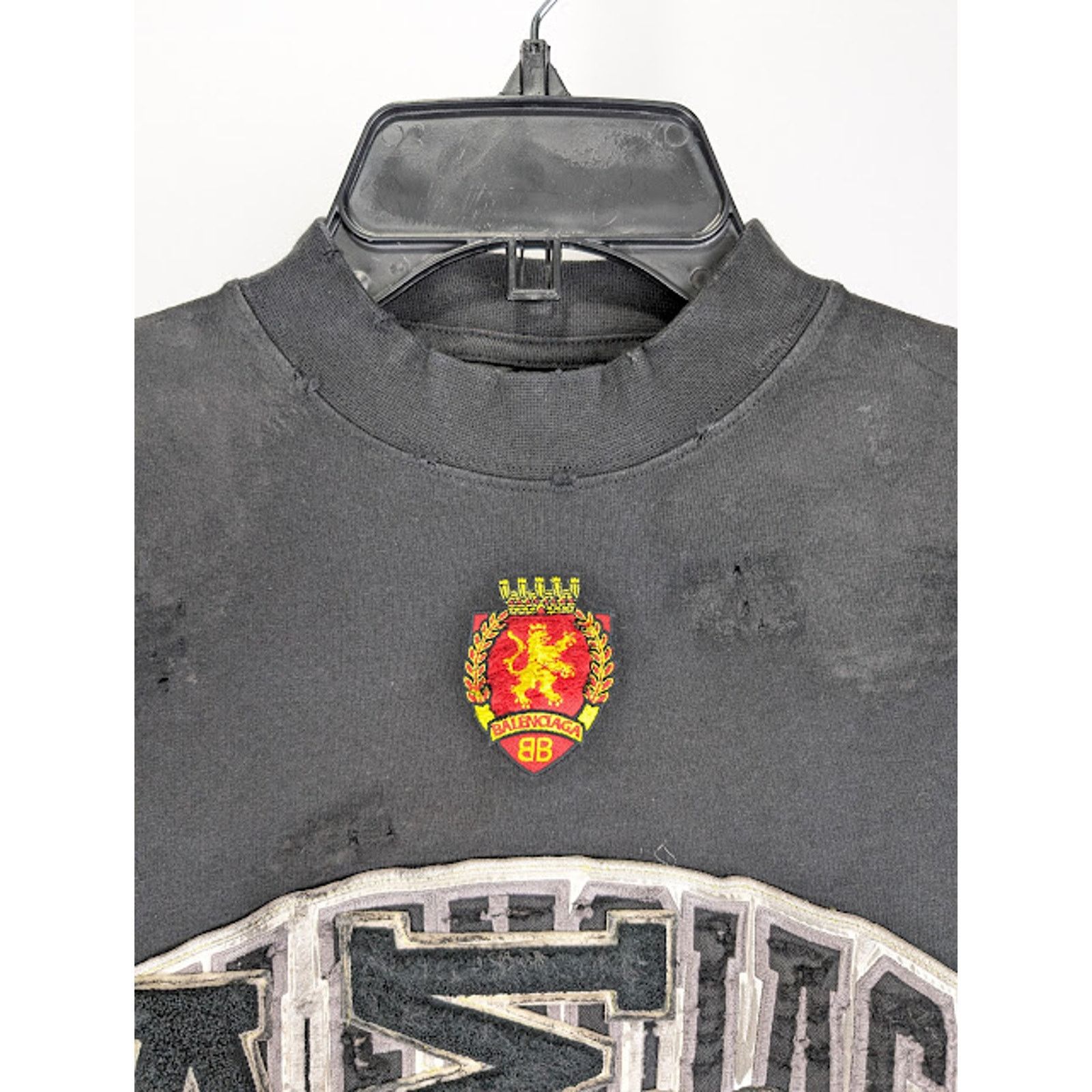 Balenciaga o1rshd1 Oversized T-Shirt in Washed Black Size US M / EU 48-50 / 2 - 3 Thumbnail