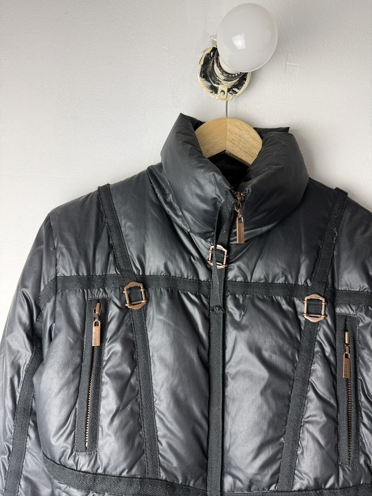 Just Cavalli Early 00s Just Cavalli Bondage Down Jacket Size XS / US 0-2 / IT 36-38 - 3 Thumbnail