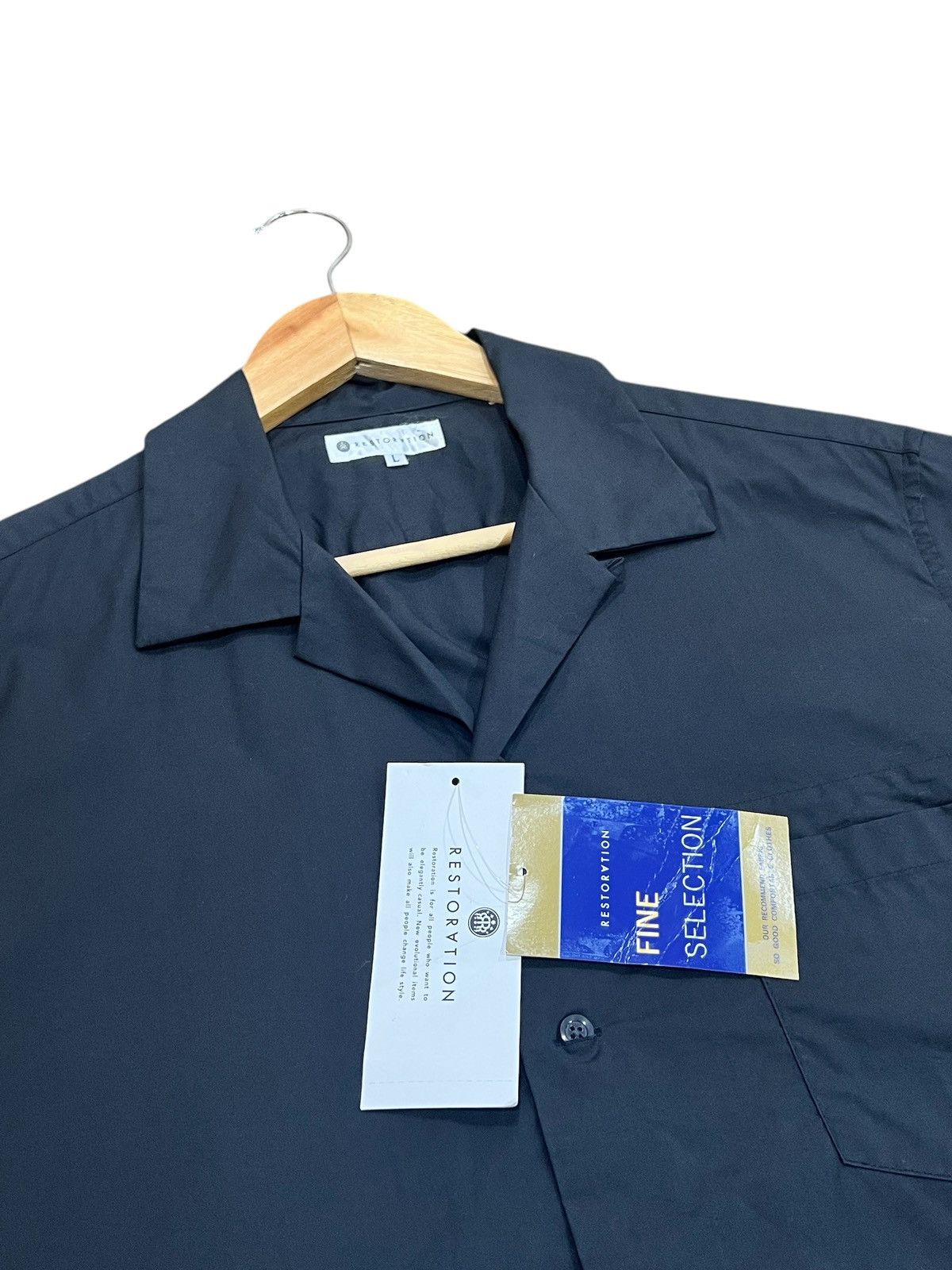 Japanese Brand × Restoration NWT Restoration Japanese Open Collar Shirt Size US L / EU 52-54 / 3 - 2 Thumbnail