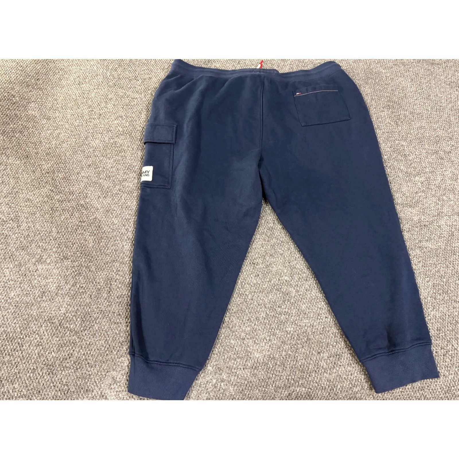 Tommy Hilfiger Tommy Hilfiger Sweatpants Mens 3XL Blue Navy Drawstring Fleece Classic Straight Leg Pants Casual Activewear Workout Mens Size US 39 - 5 Thumbnail