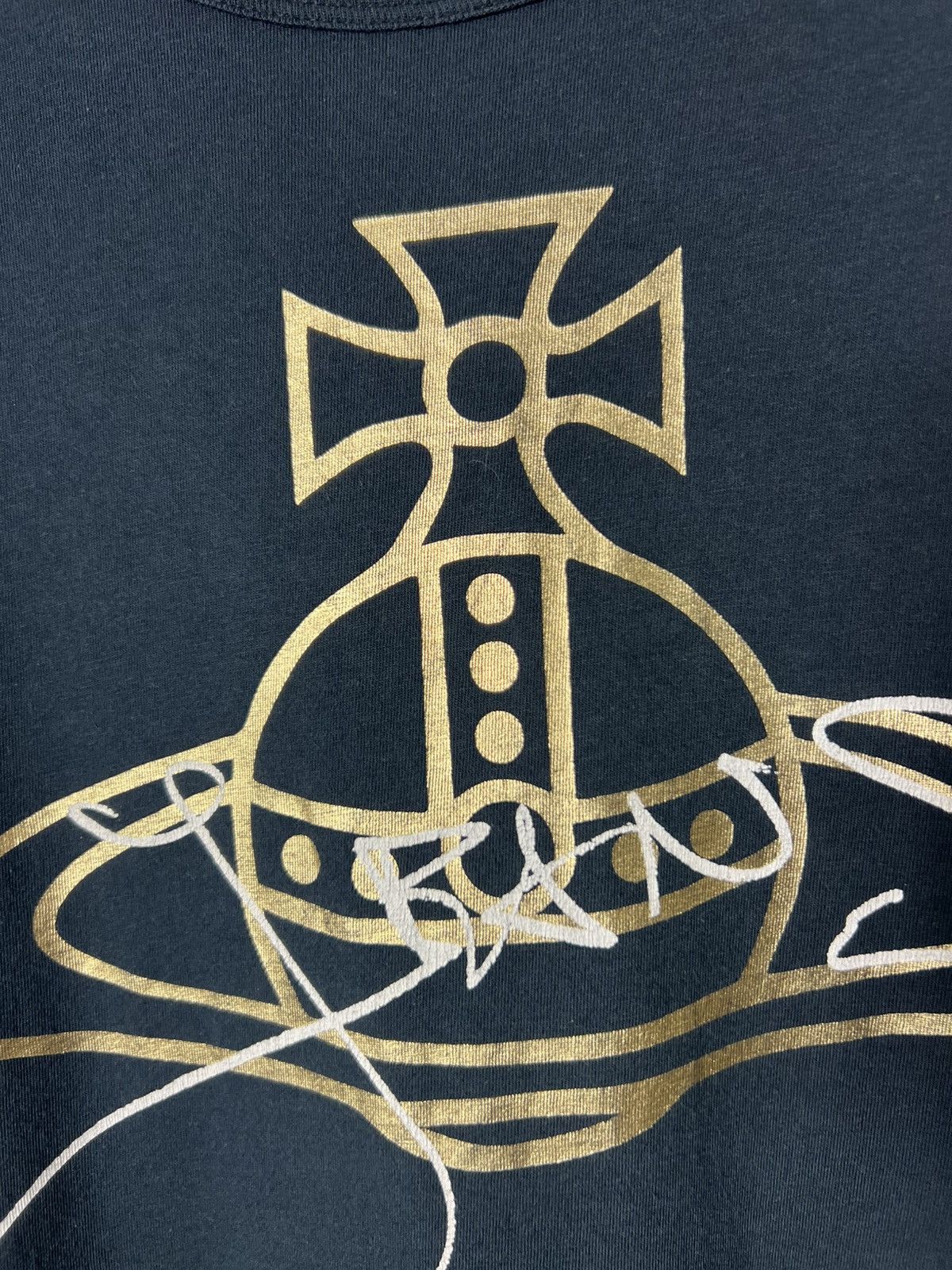 Vivienne Westwood Vivienne Westwood Anglomania Orb Print Big Logo Tee Size XL Size US XL / EU 56 / 4 - 7 Thumbnail