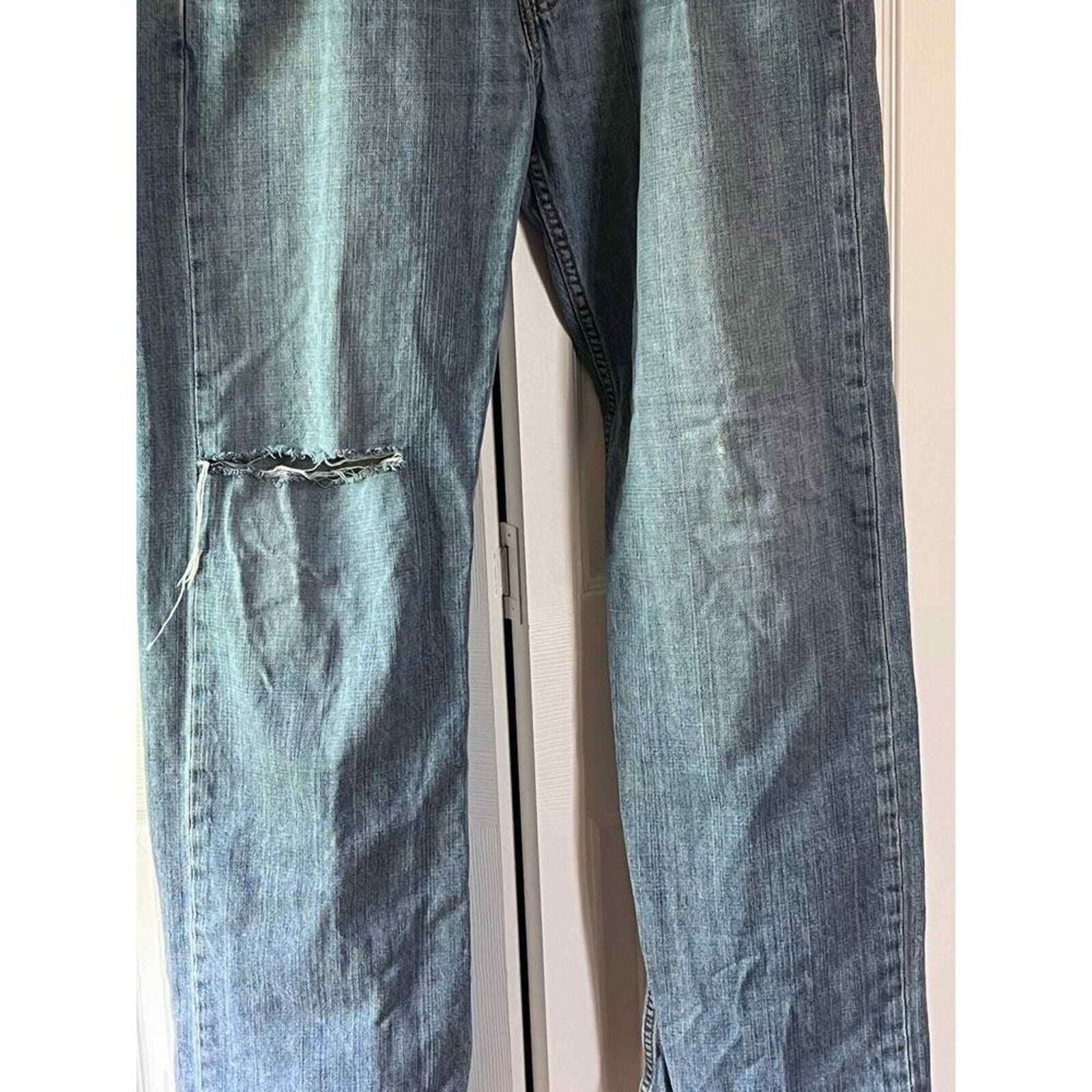 Levi's Levi’s 569 Men’s 36/34 distressed medium blue 2014 Lesotho Size US 36 / EU 52 - 4 Thumbnail