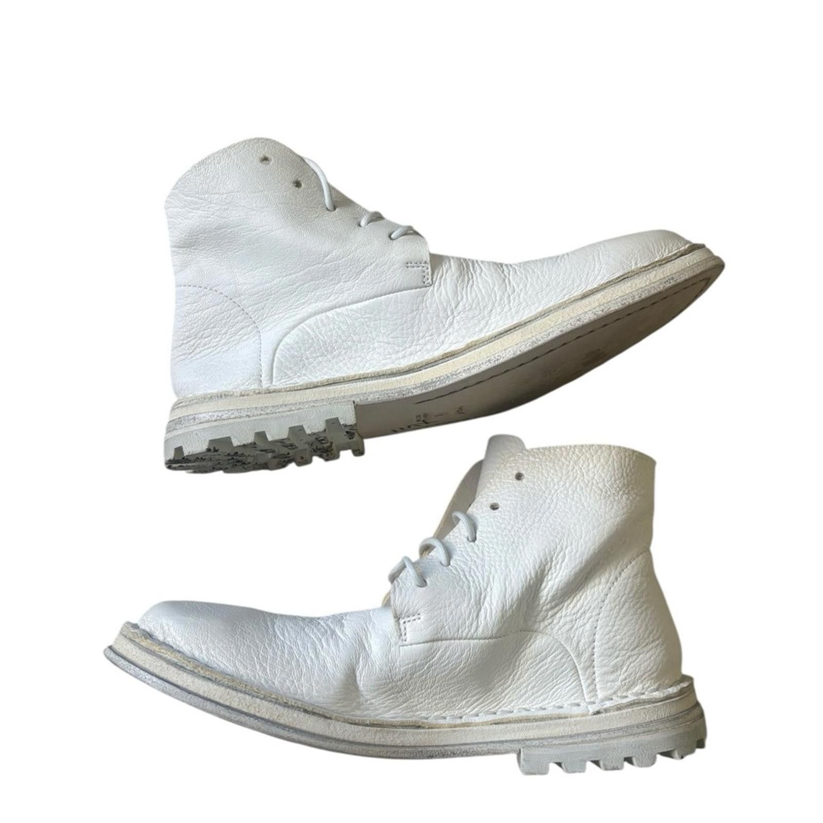 Marsell MARSÈLL Woman Calfskin Lace Up Ankle Boots White Size Size US 6 / IT 36 - 6 Thumbnail
