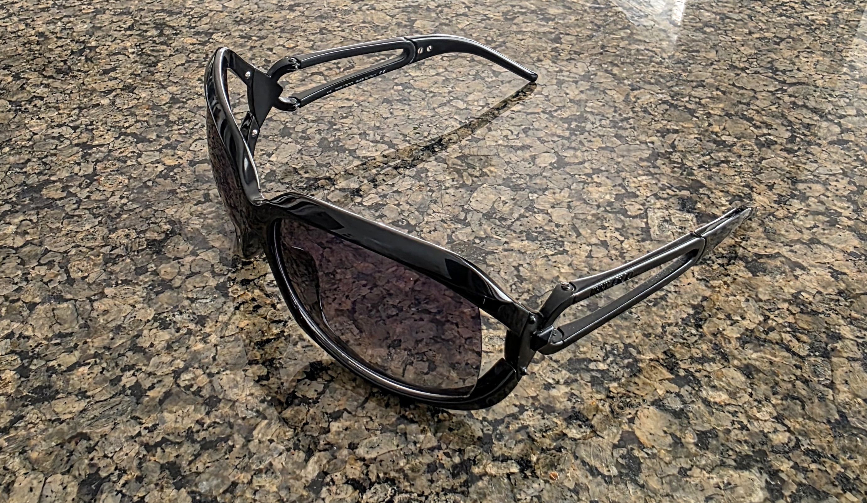 JIMMY CHOO AMORE /S 115 Sunglasses Made Italy Black 0D28LF