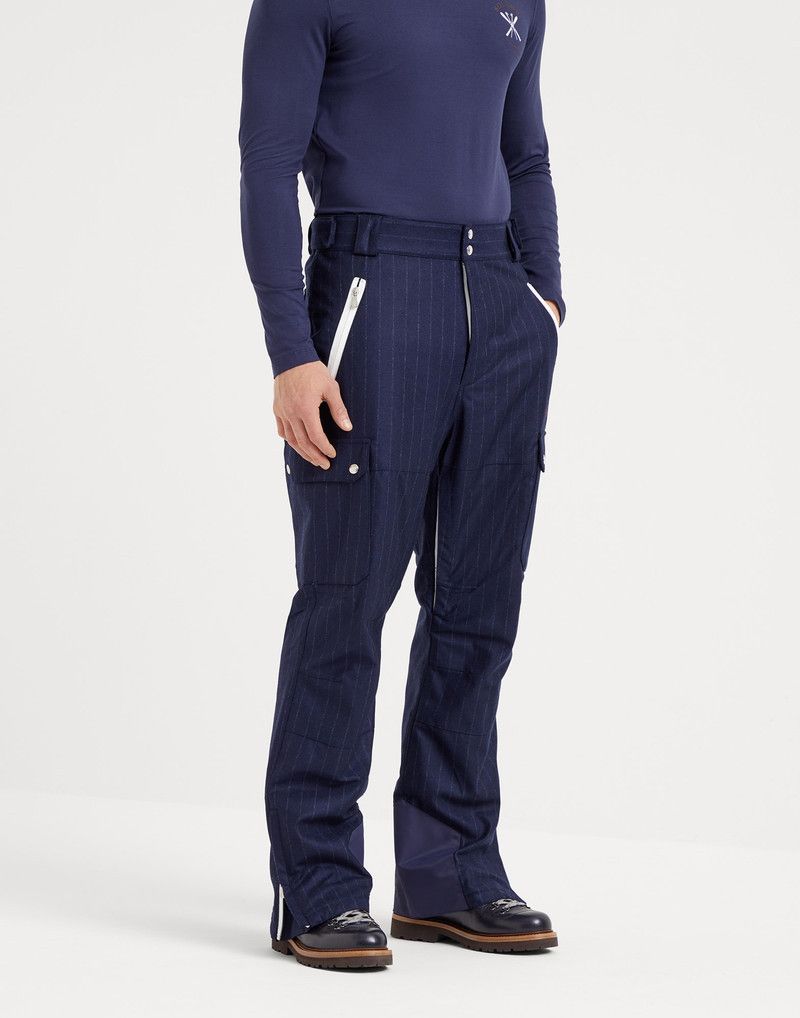 Brunello Cucinelli o1w1db10326 Pants in Blue Size US 34 / EU 50 - 1 Thumbnail