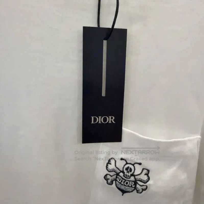 Dior Dior White Cotton Embroidered Men's T-Shirt . Size US XS / EU 42 / 0 - 5 Thumbnail