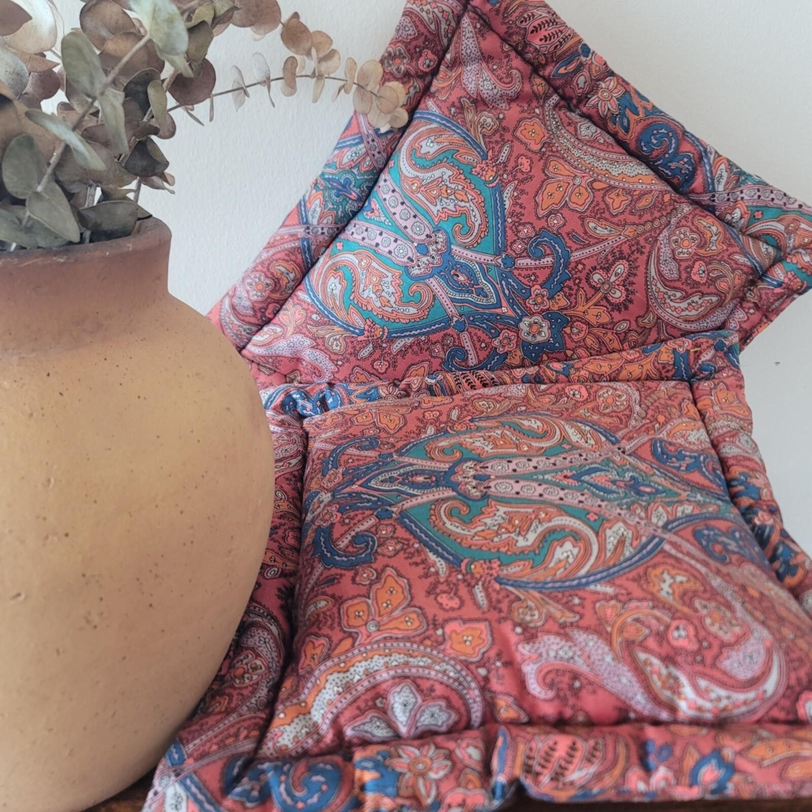 Other Paisley Patterned Accent Pillows 12" X 12" Size ONE SIZE - 3 Thumbnail