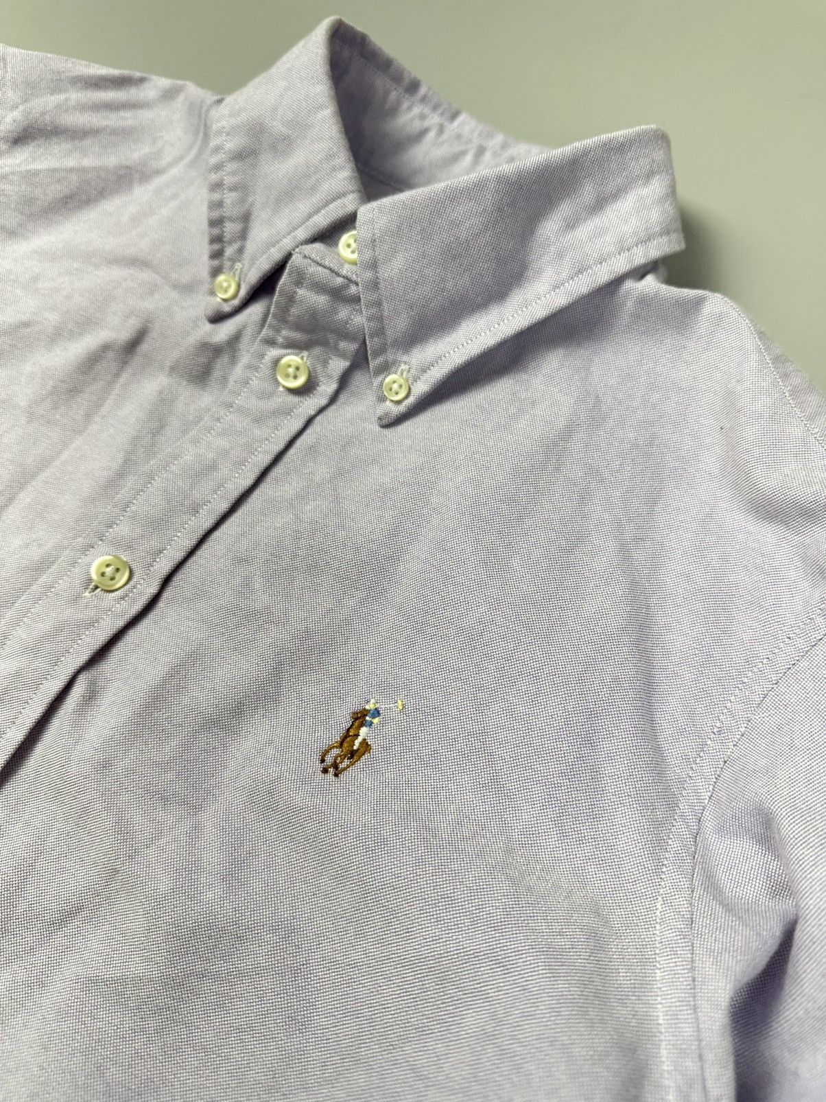 Polo Ralph Lauren Unisex Violet fitted button up shirt polo Ralph Lauren Size M / US 6-8 / IT 42-44 - 3 Thumbnail
