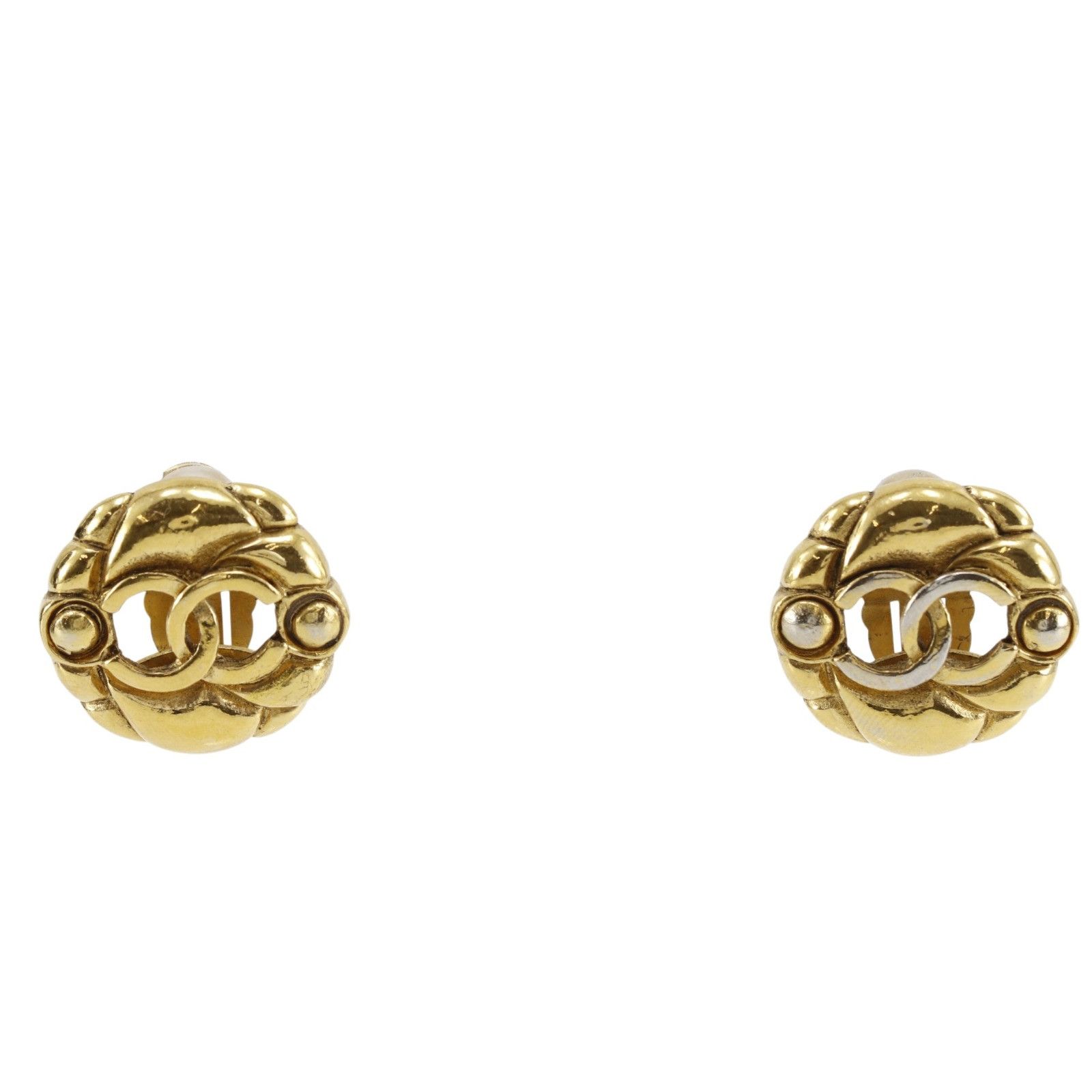 Chanel Chanel Chanel Coco Mark Clip Earrings Metal Earrings DUTY FREE for USA Size ONE SIZE - 1 Thumbnail