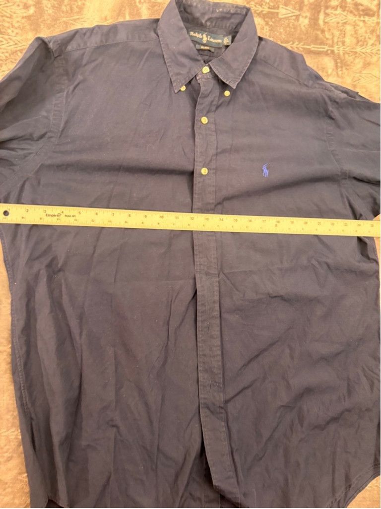 Ralph Lauren Men's Ralph Lauren Button Down Shirt Size L Blue Size US L / EU 52-54 / 3 - 2 Thumbnail