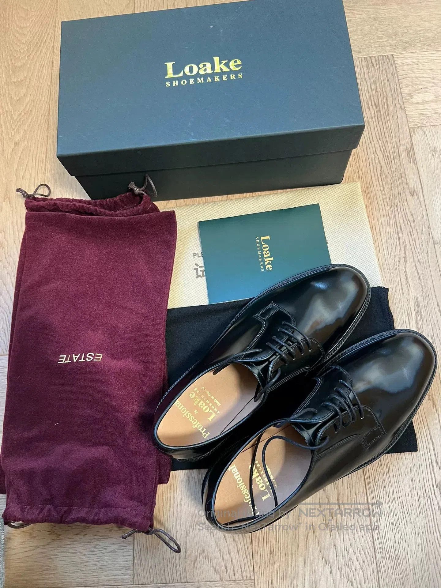 Loake Loake Men's Derby Shoes Handcrafted Leather. Size US 10.5 / EU 43-44 - 1 Thumbnail