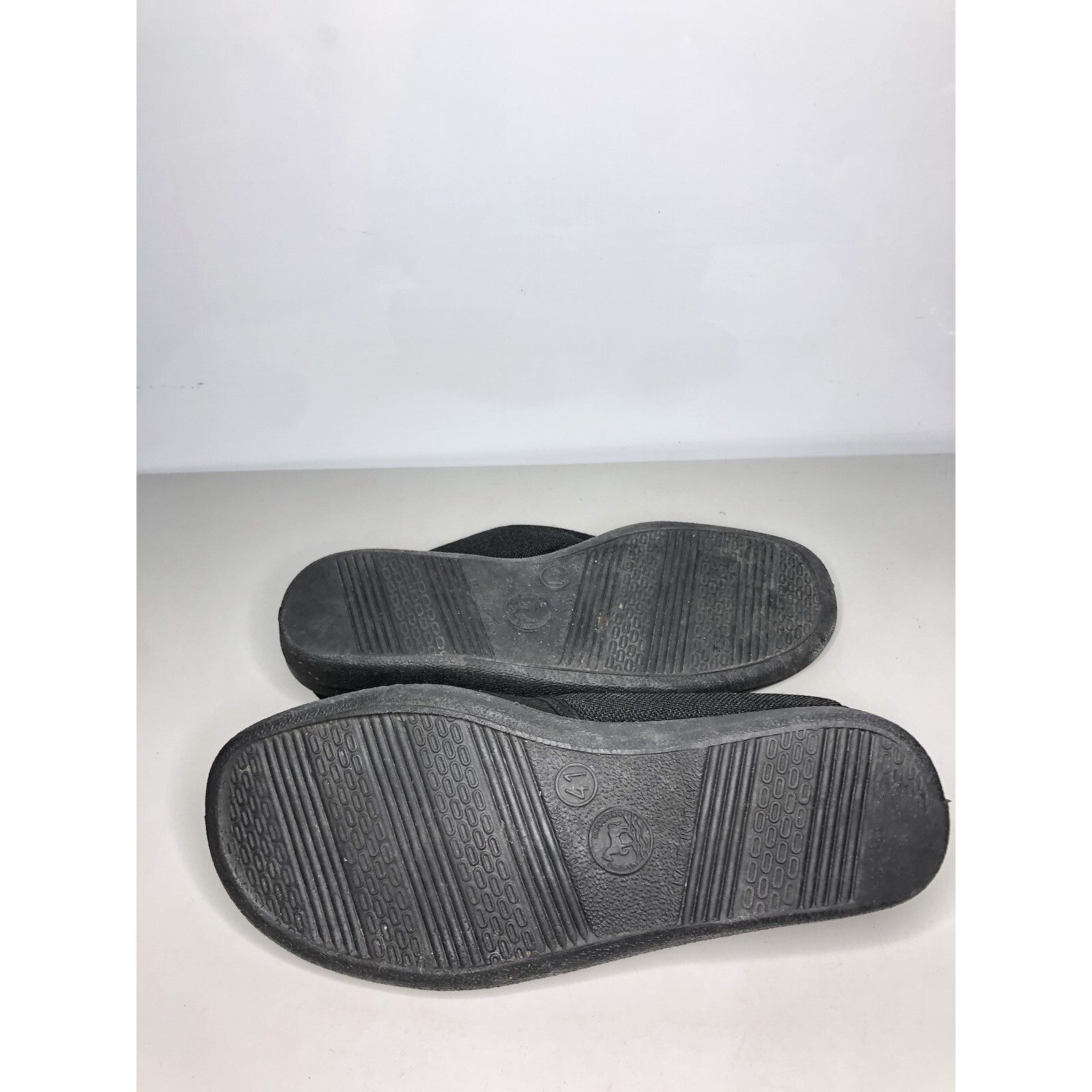 NADA Napa Flex Black Fabric Textile Comfort Flat Strap Shoes Wome Size US 10.5 / IT 40.5 - 13 Thumbnail