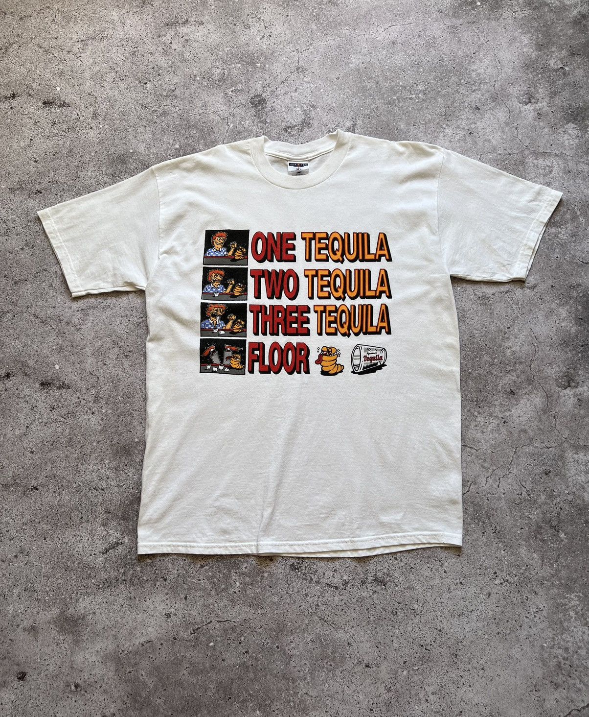 Vintage Vintage One Tequila Two Tequila Three Floor Humor T-shirt Size US L / EU 52-54 / 3 - 1 Thumbnail