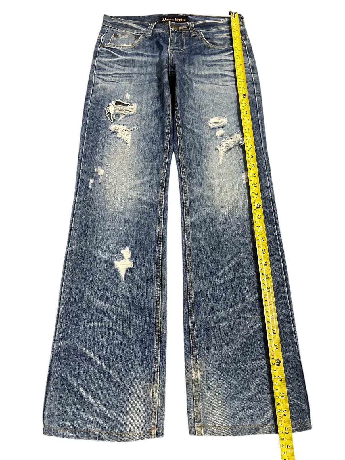 semanticdesign Vintage Japanese Brand Blue Wash Distressed Loose Jeans Size US 30 / EU 46 - 12 Thumbnail