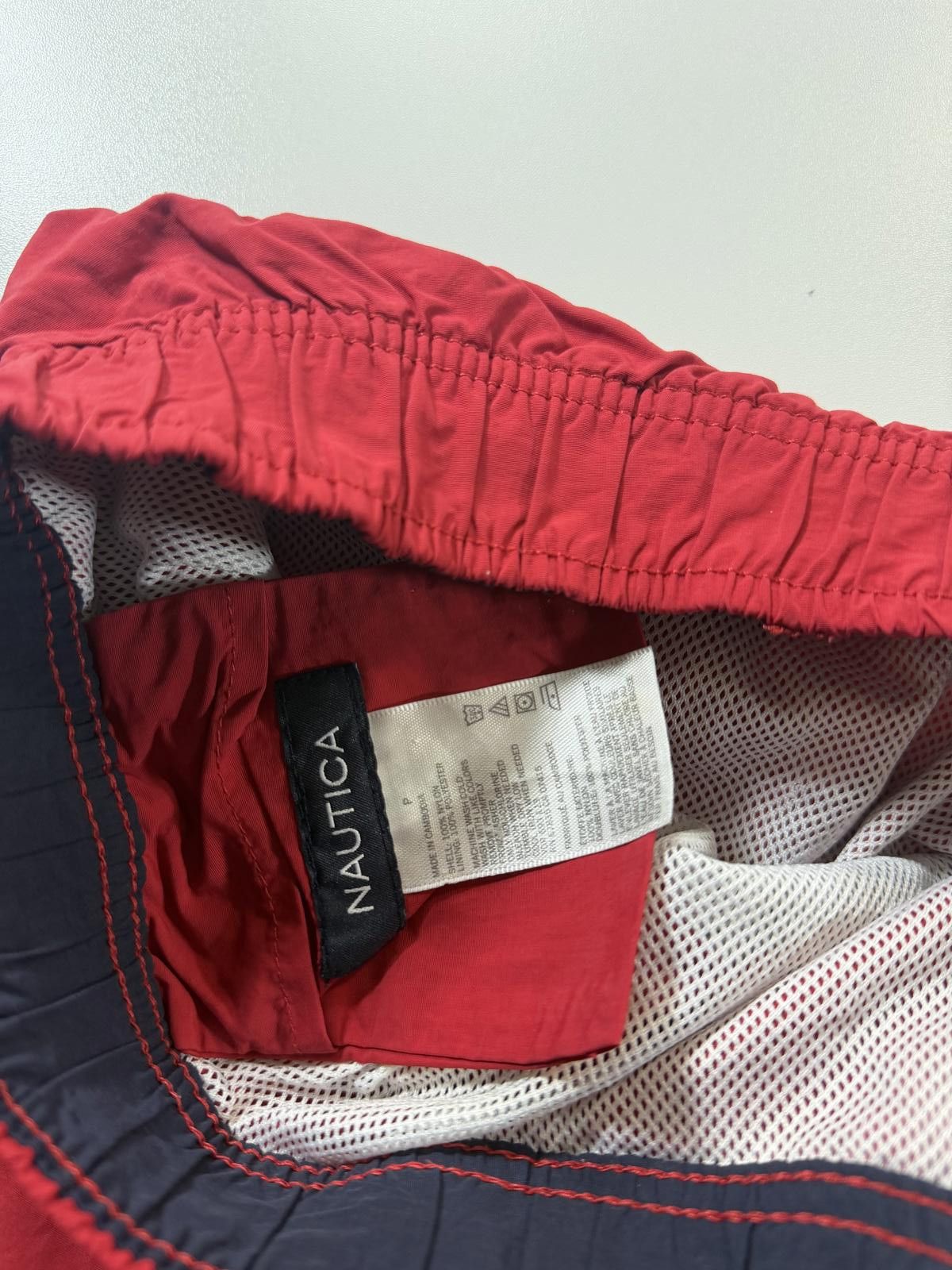 Nautica Nautica Red Swim Shorts with Side Stripe M Size US 34 / EU 50 - 5 Thumbnail