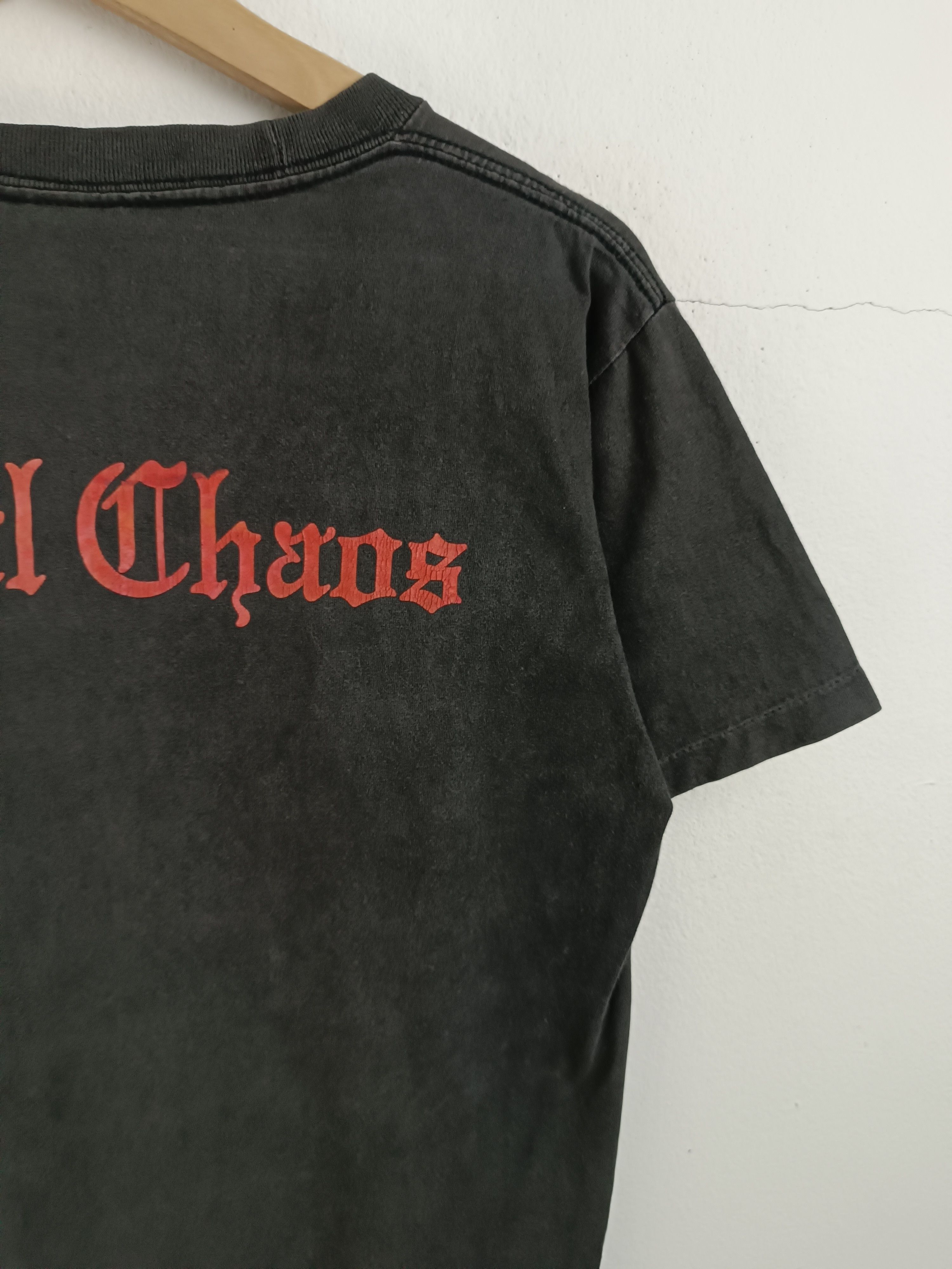 Band Tees THRASHED FADED VINTAGE 90'S TOTAL CHAOS ANTHEM HARDCORE PUNK Size US S / EU 44-46 / 1 - 12 Thumbnail