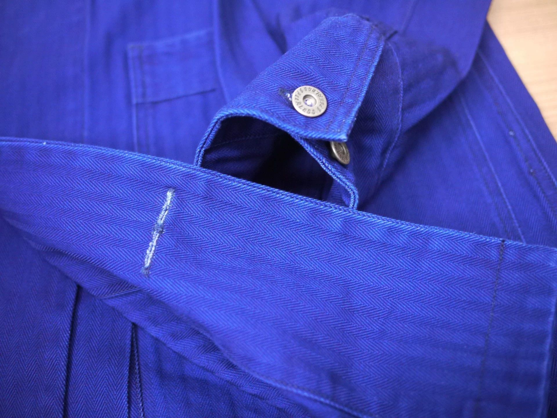 Visvim VISVIM ICT GREASE MONKEY COAT INDIGO HERRINGBONE 2 Size US M / EU 48-50 / 2 - 4 Thumbnail