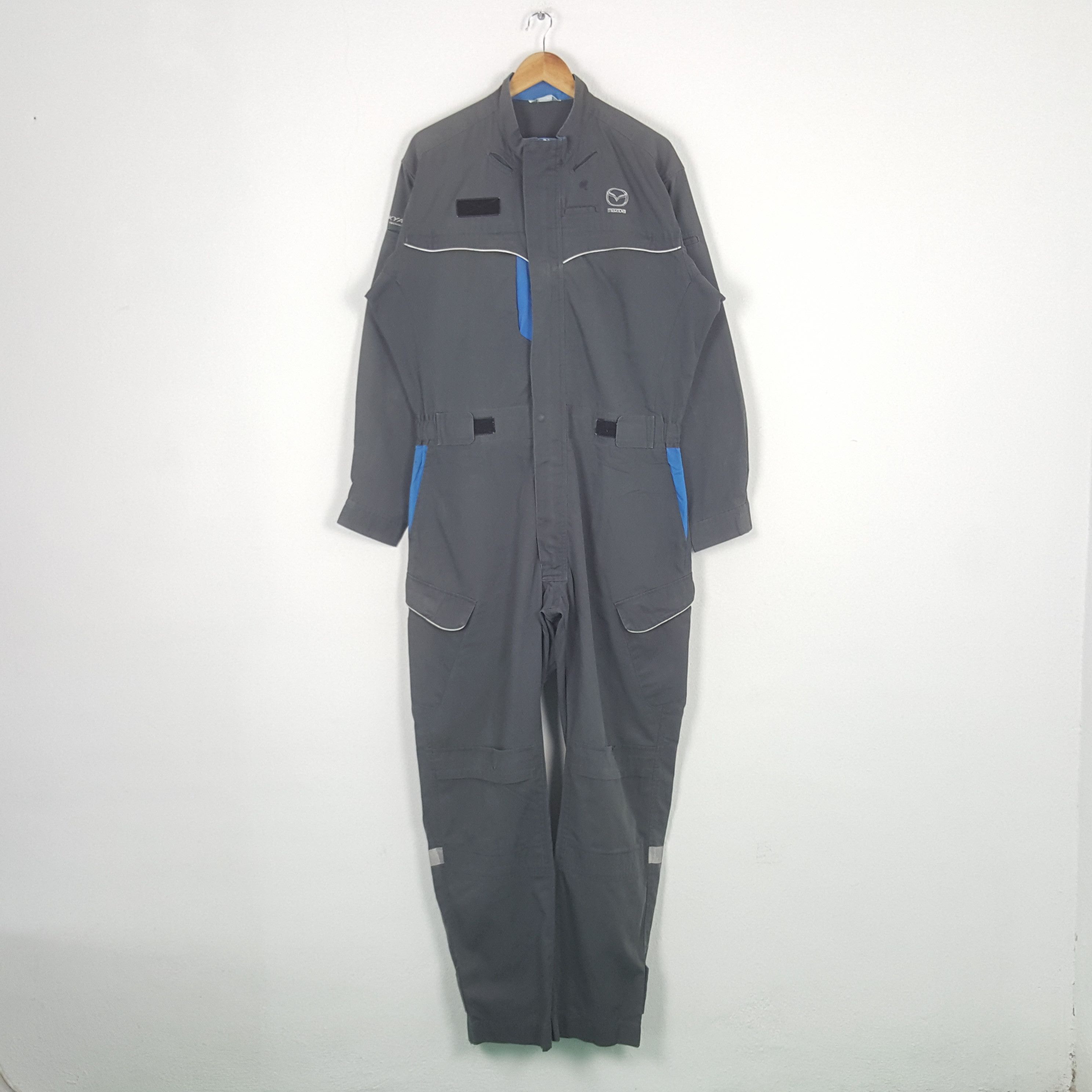 Japanese Brand Vintage Mazda Rally Team Uniform Coverall Jacket RR27 Size US XL / EU 56 / 4 - 4 Thumbnail