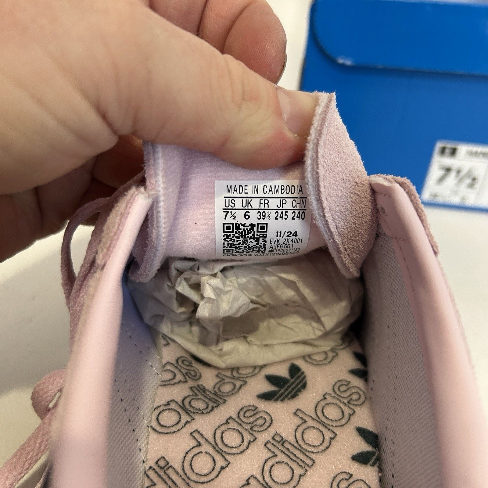 Adidas Adidas Handball Spezial WMNS “Clear Pink Arctic Night” Size US 7.5 / IT 37.5 - 6 Thumbnail