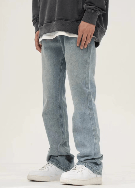 Japanese Brand × Jean Washed Blue Vintage Straight Jeans Size US 32 / EU 48 - 2 Thumbnail