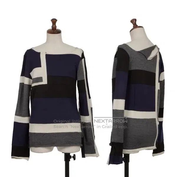 Comme des Garcons Comme Des Garcons size F Grey vintage geometric short-slee Size S / US 4 / IT 40 - 1 Thumbnail