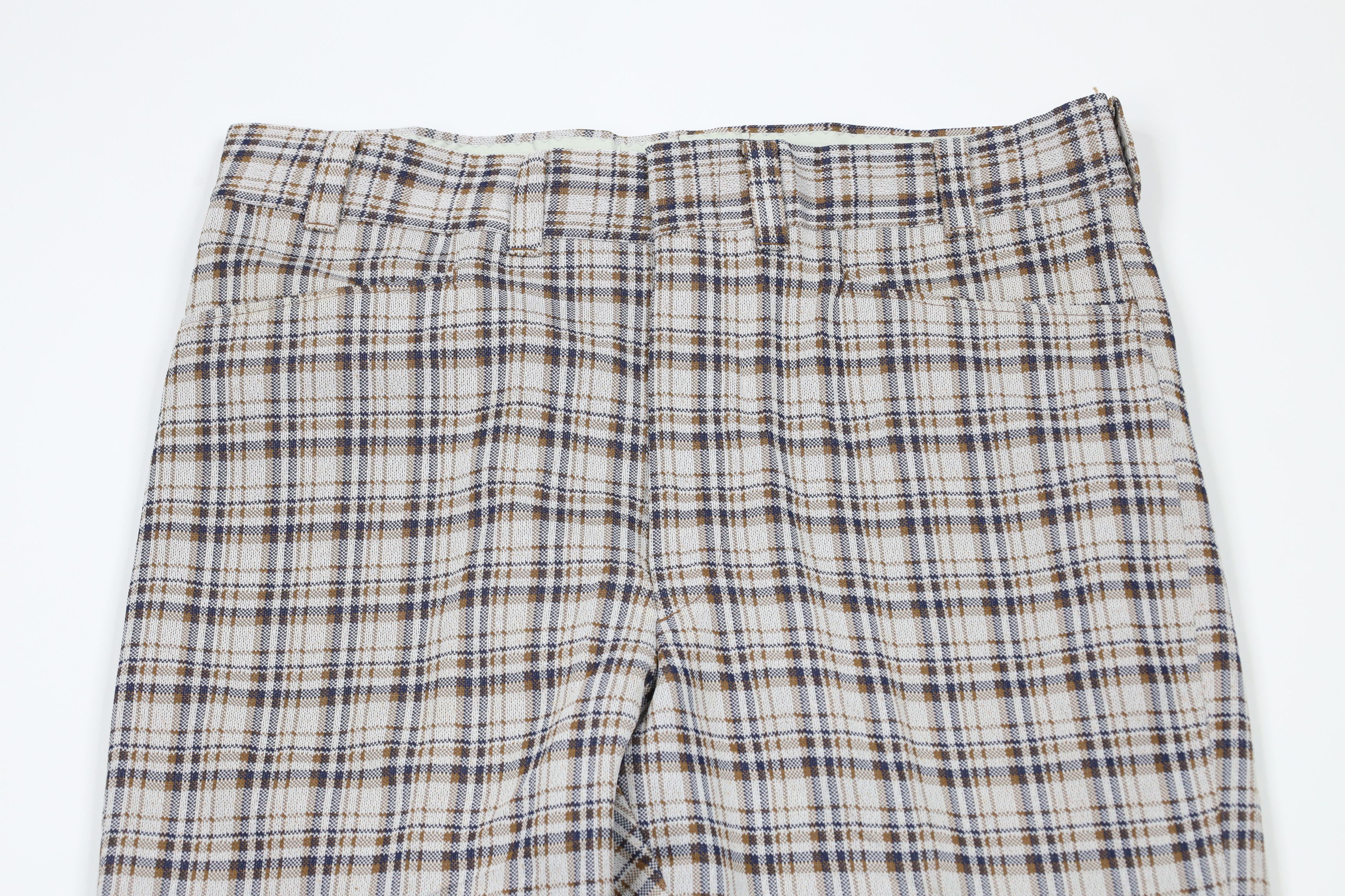 Vintage Vintage 70s Streetwear Wide Leg Bell Bottoms Pants Plaid USA Size US 36 / EU 52 - 2 Thumbnail