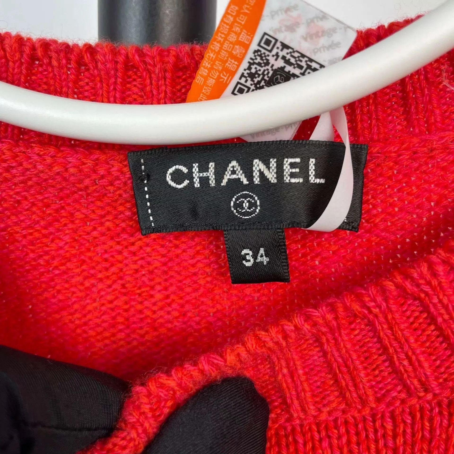 Chanel Chanel knit short-sleeve tee crimson 34 95 New Size XS / US 0-2 / IT 36-38 - 3 Thumbnail