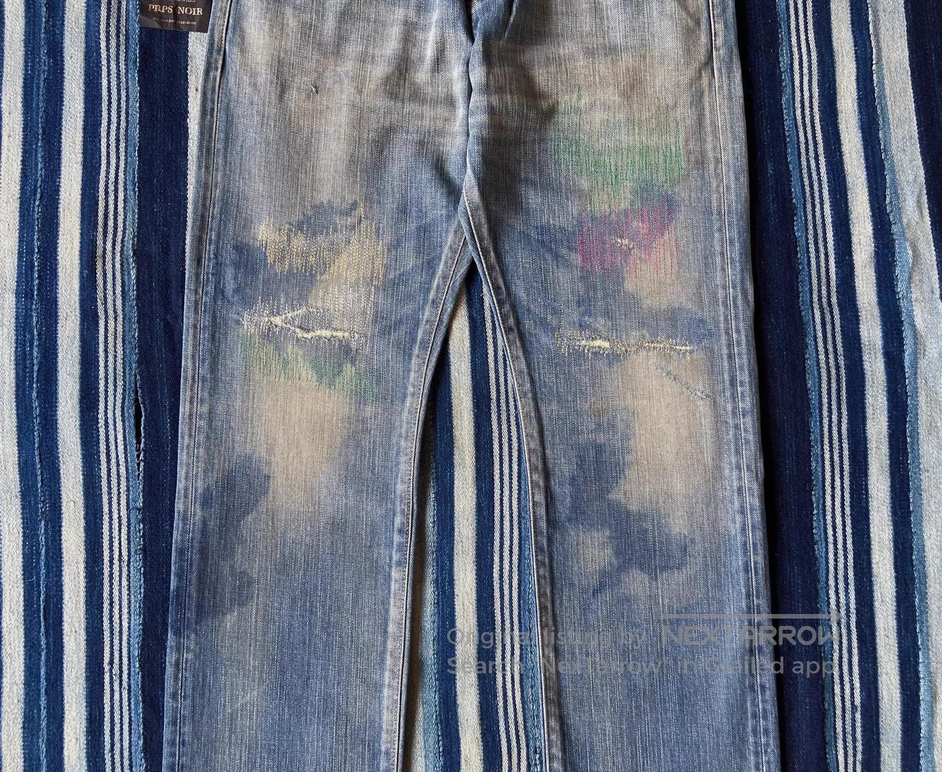 Prps Blue Distressed Denim Jeans. Size US 30 / EU 46 - 6 Thumbnail