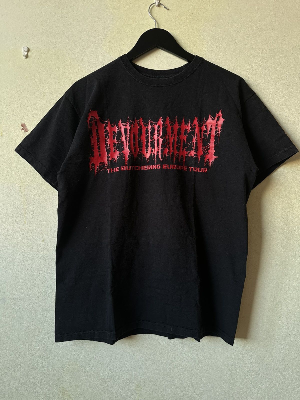 Band Tees Devourment Butchering Europe 2007 vintage rare t-shirt Size US L / EU 52-54 / 3 - 1 Thumbnail