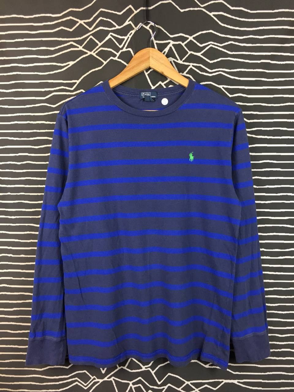 Polo Ralph Lauren Vtg Polo Ralph Lauren Small Logo Striped Long Sleeve Tee Size US M / EU 48-50 / 2 - 1 Thumbnail