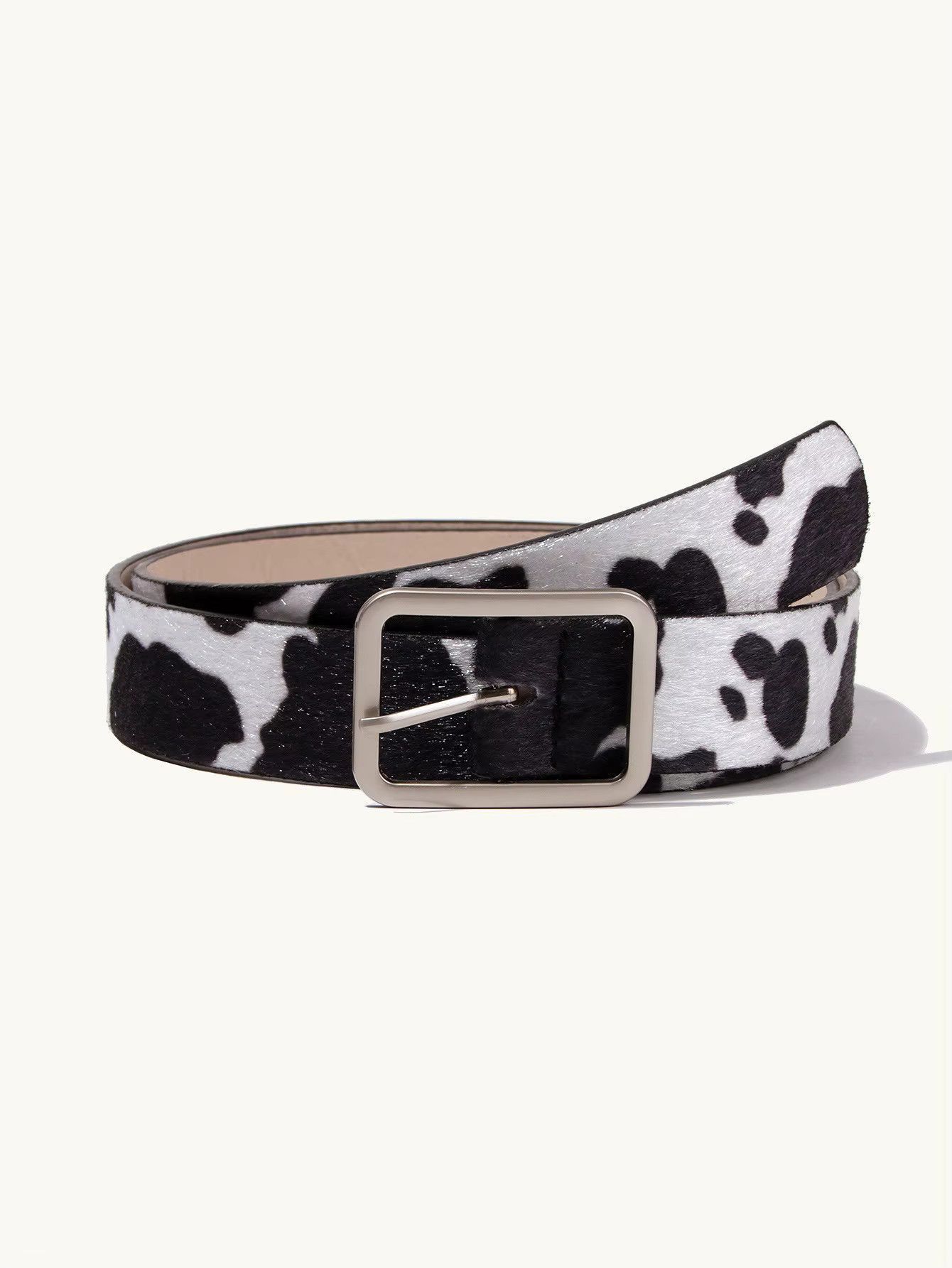 Japanese Brand 2000s leopard cow cheetah print belt Size 32 - 1 Thumbnail