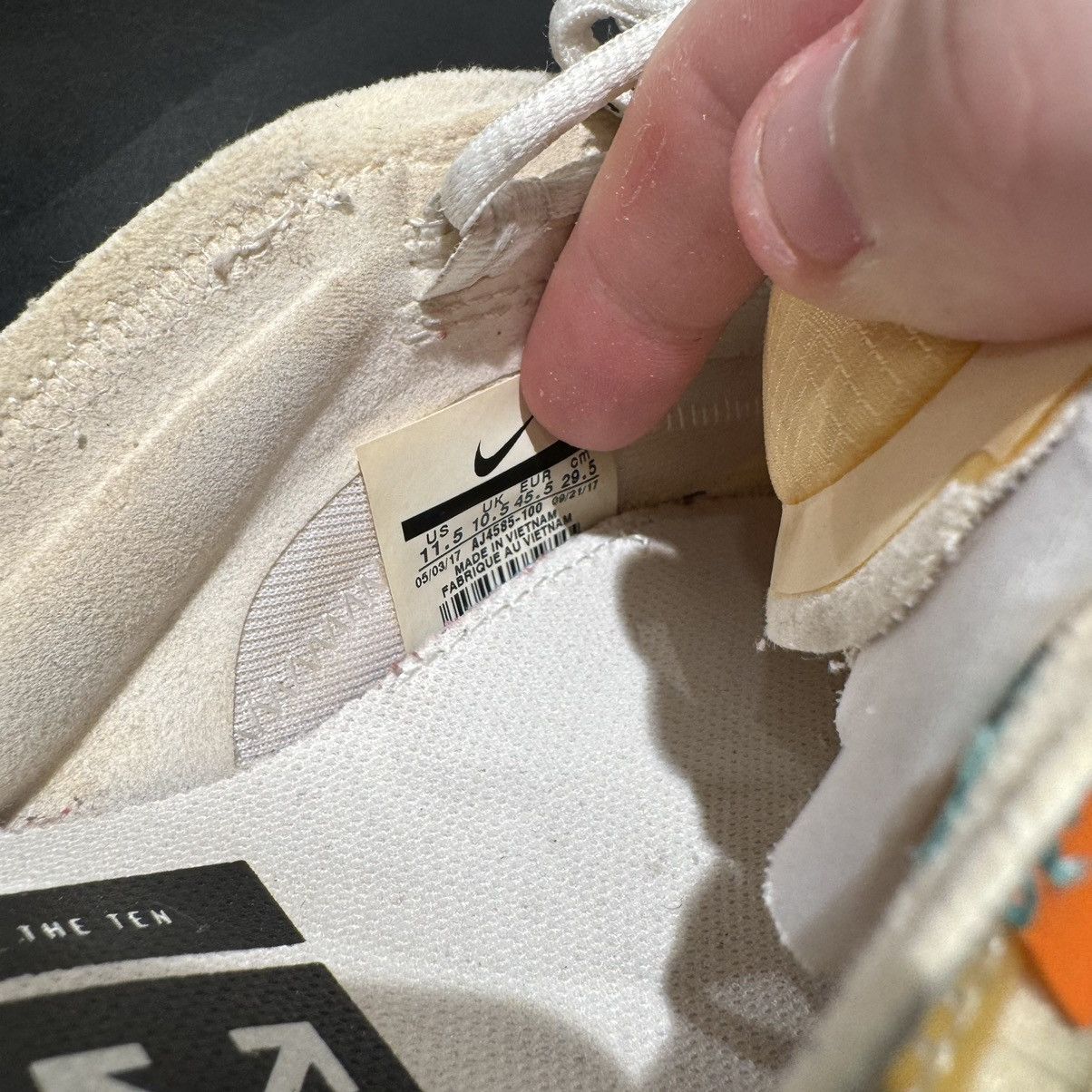 Nike × Off-White Nike Off White Air Max 97 THE TEN Size US 11.5 / EU 44-45 - 7 Thumbnail